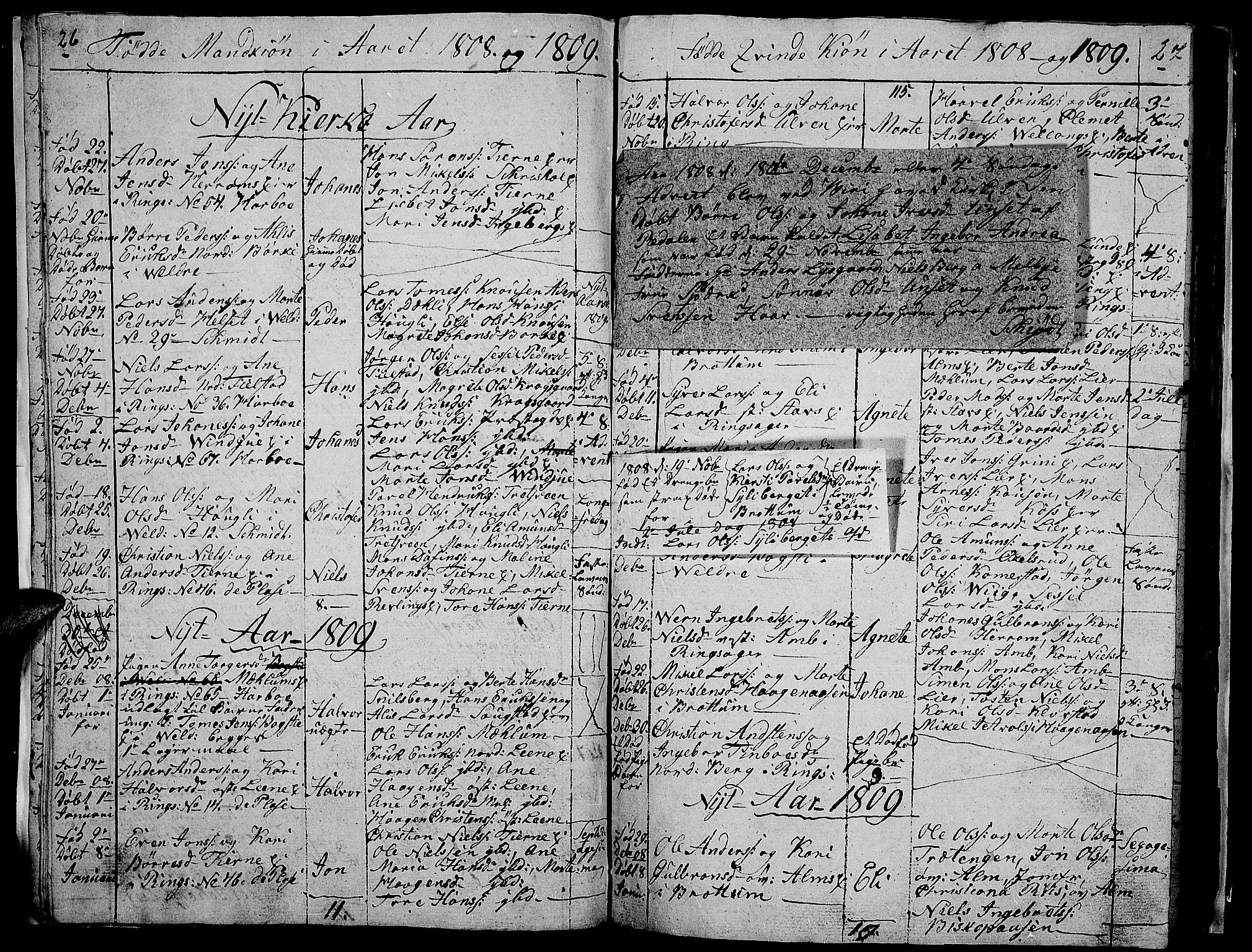 Ringsaker prestekontor, AV/SAH-PREST-014/I/Ia/L0005/0008: Parish register draft no. 5.8, 1807-1811, p. 26-27