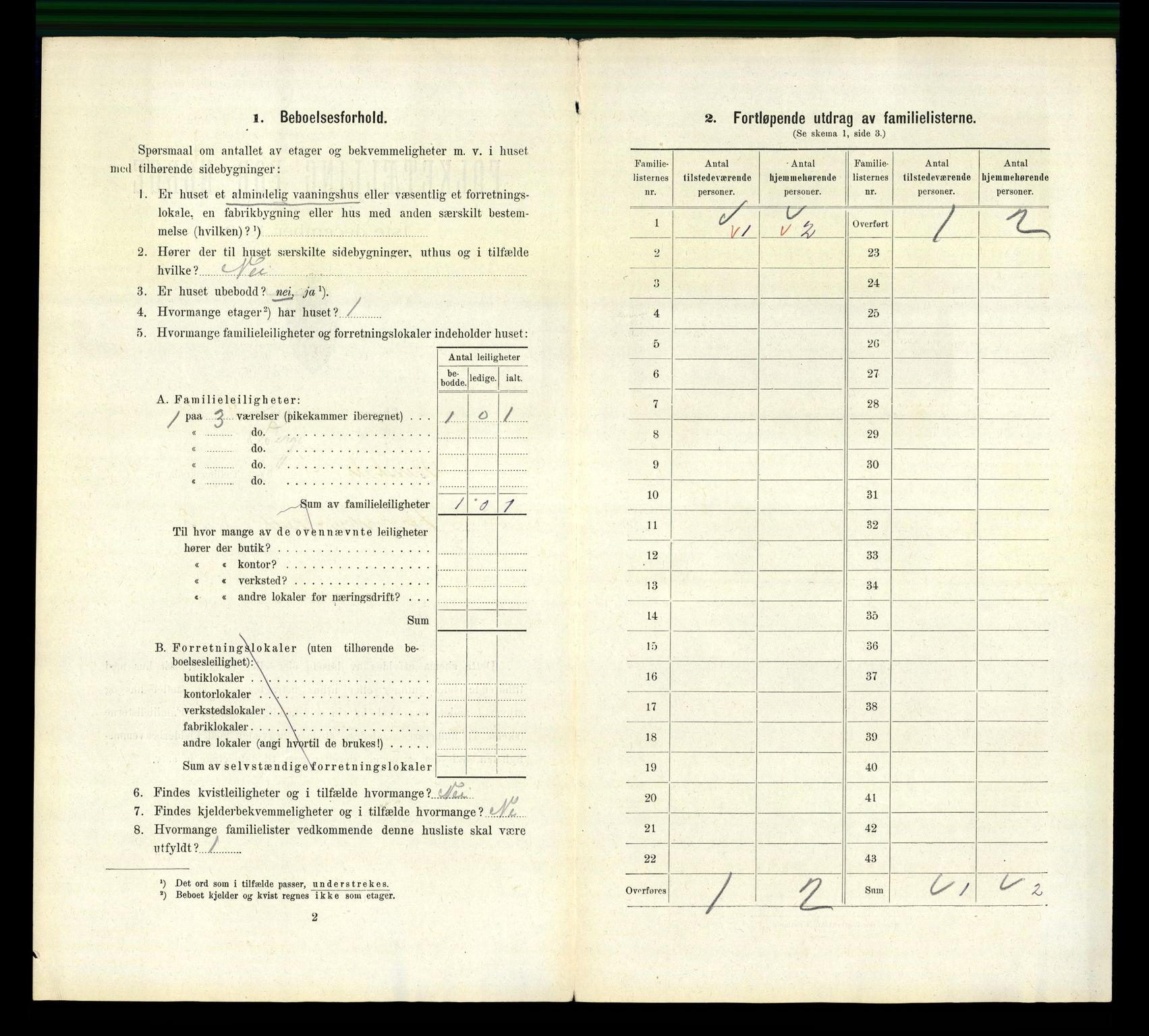 RA, 1910 census for Arendal, 1910, p. 2918