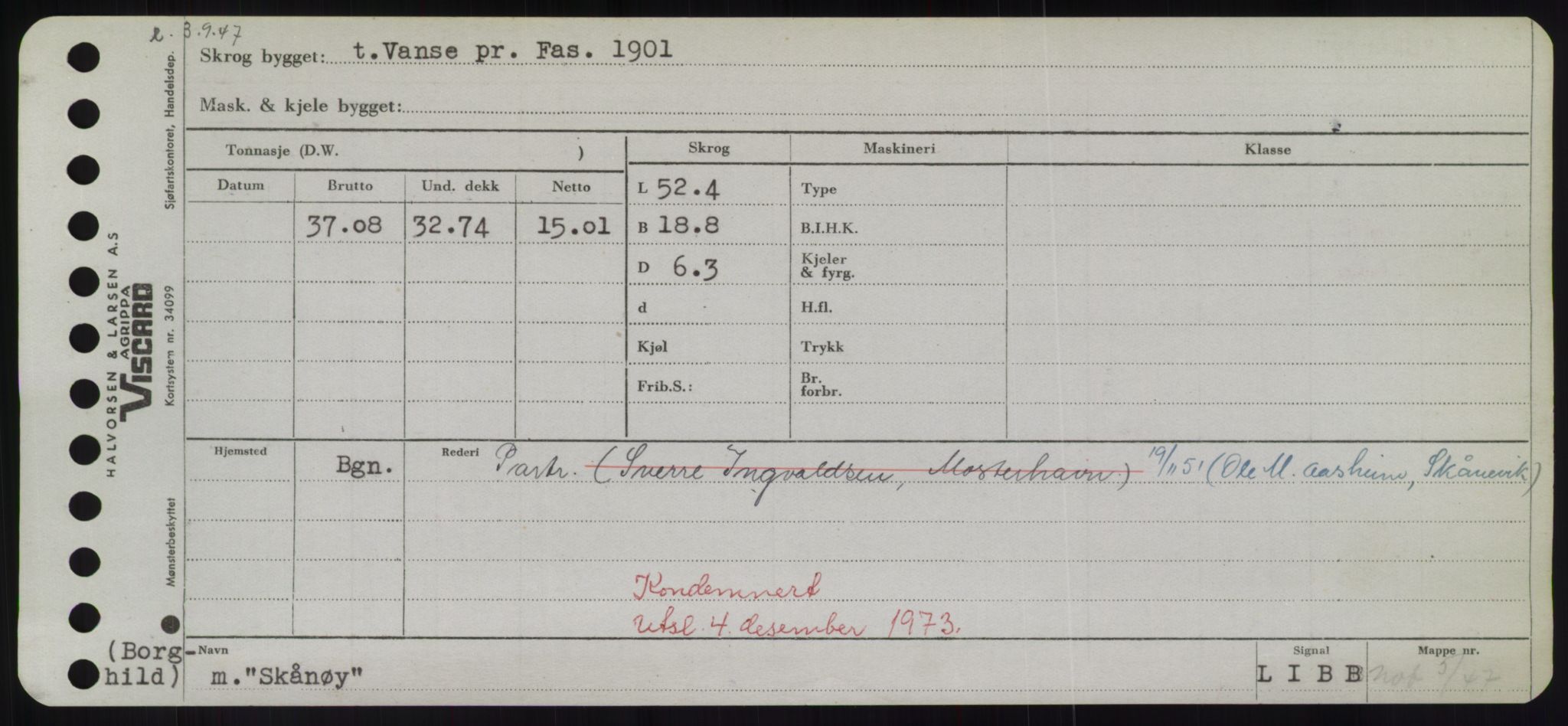 Sjøfartsdirektoratet med forløpere, Skipsmålingen, RA/S-1627/H/Hd/L0034: Fartøy, Sk-Slå, p. 335