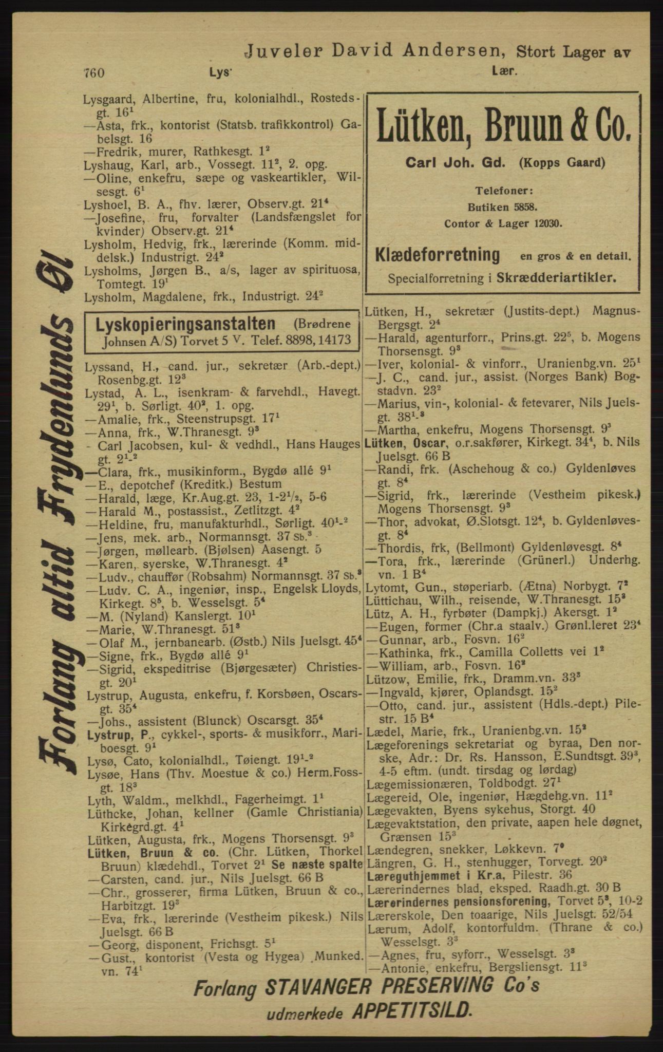 Kristiania/Oslo adressebok, PUBL/-, 1913, p. 772