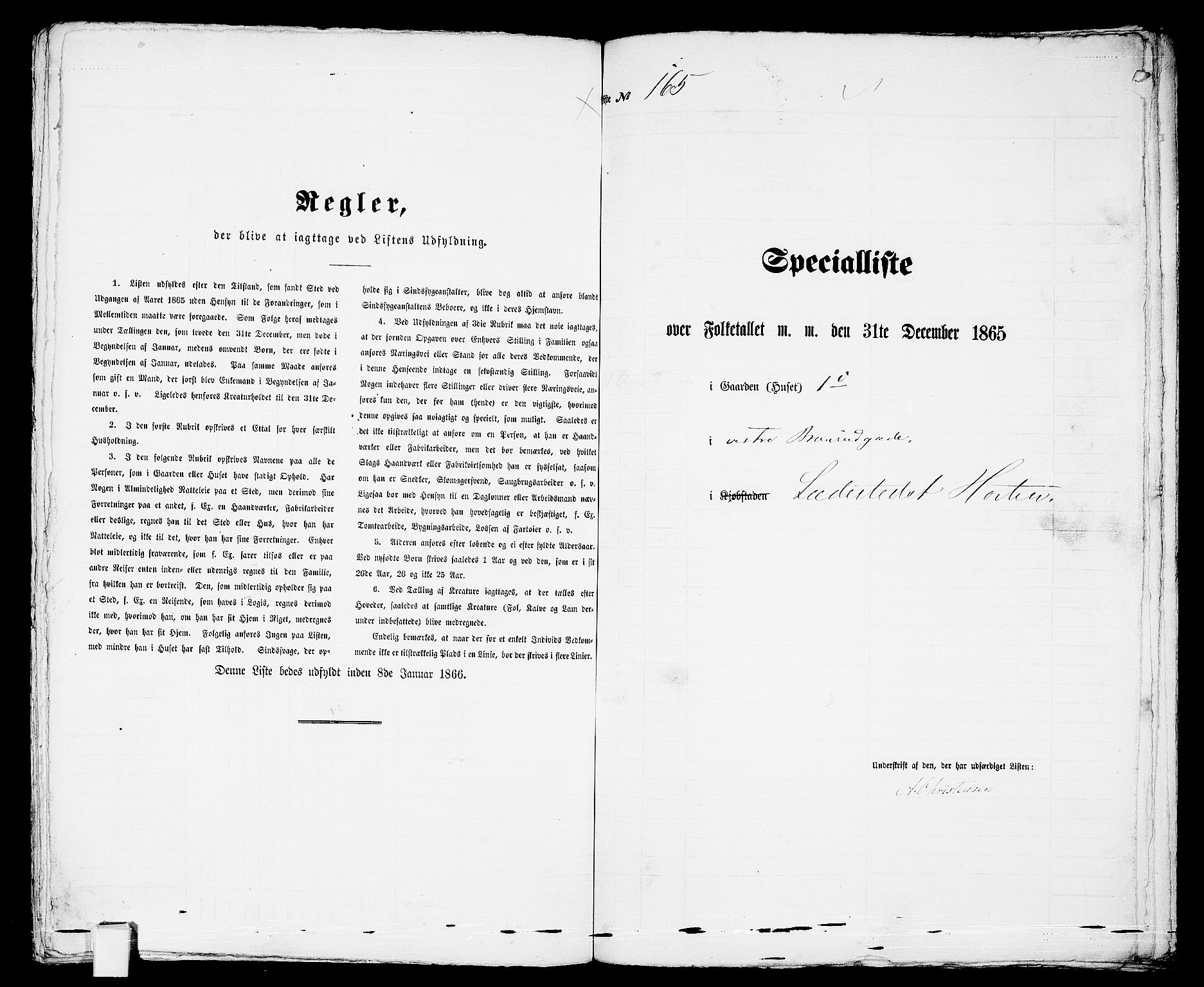 RA, 1865 census for Horten, 1865, p. 359