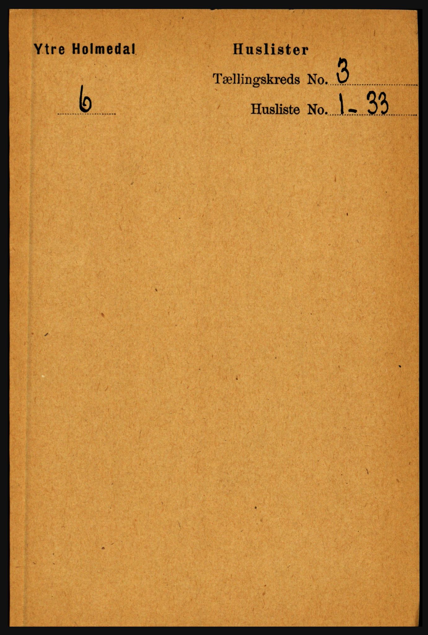 RA, 1891 census for 1429 Ytre Holmedal, 1891, p. 599