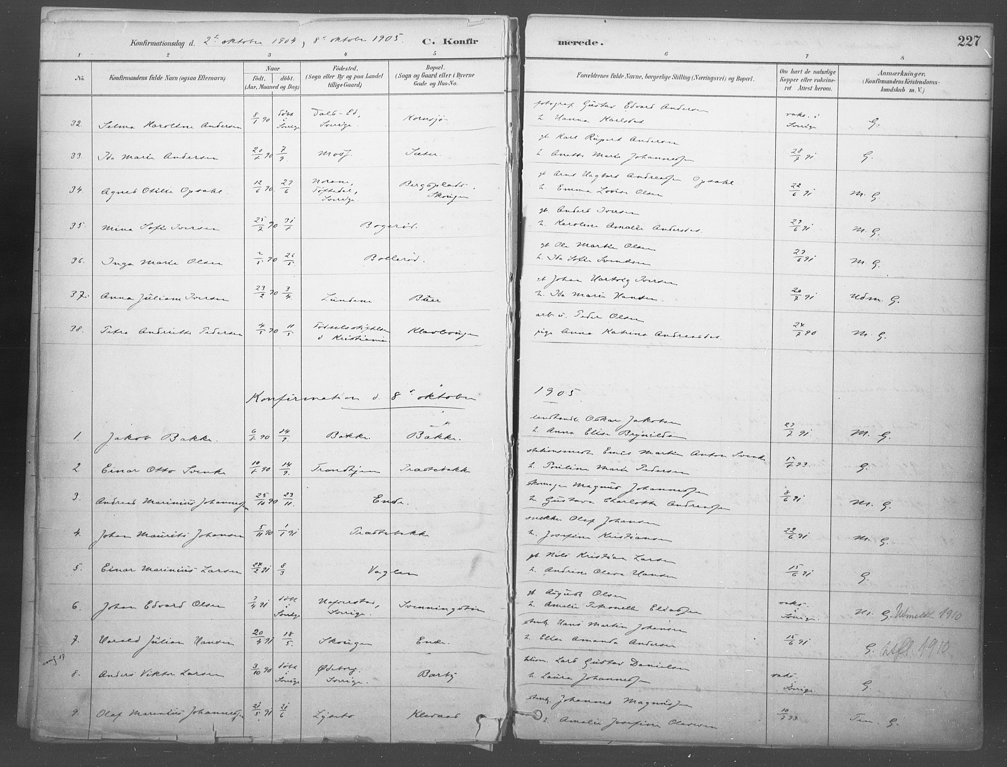 Idd prestekontor Kirkebøker, SAO/A-10911/F/Fb/L0002: Parish register (official) no. II 2, 1882-1923, p. 227