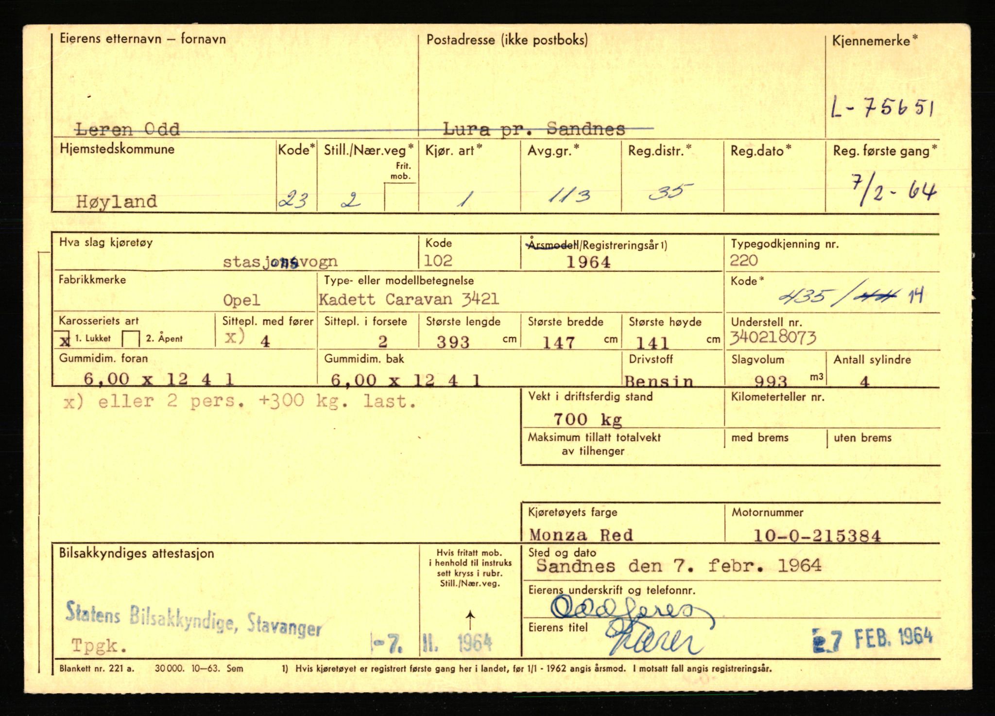 Stavanger trafikkstasjon, AV/SAST-A-101942/0/F/L0068: L-75000 - L-76799, 1930-1971, p. 859