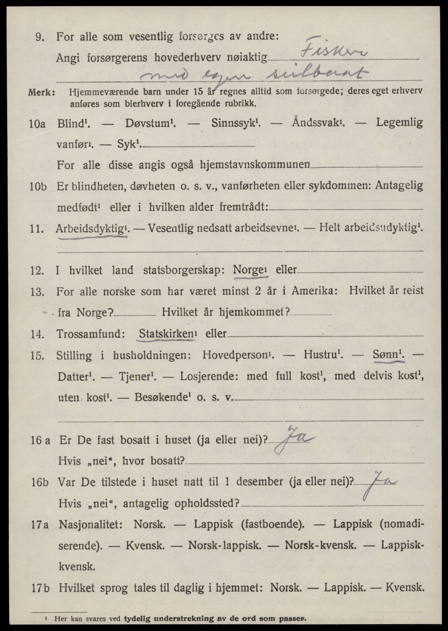 SAT, 1920 census for Stoksund, 1920, p. 1959