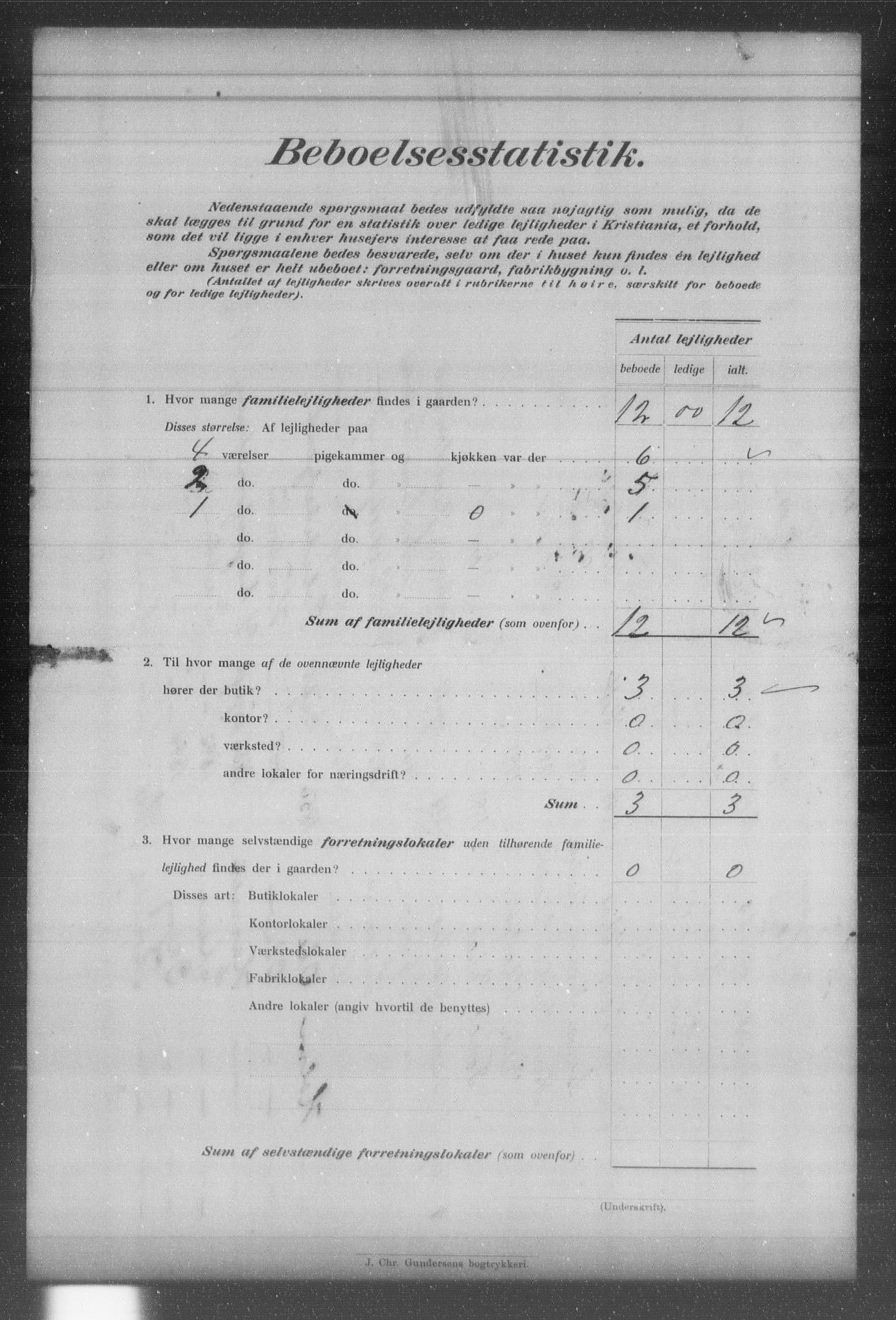 OBA, Municipal Census 1903 for Kristiania, 1903, p. 5985