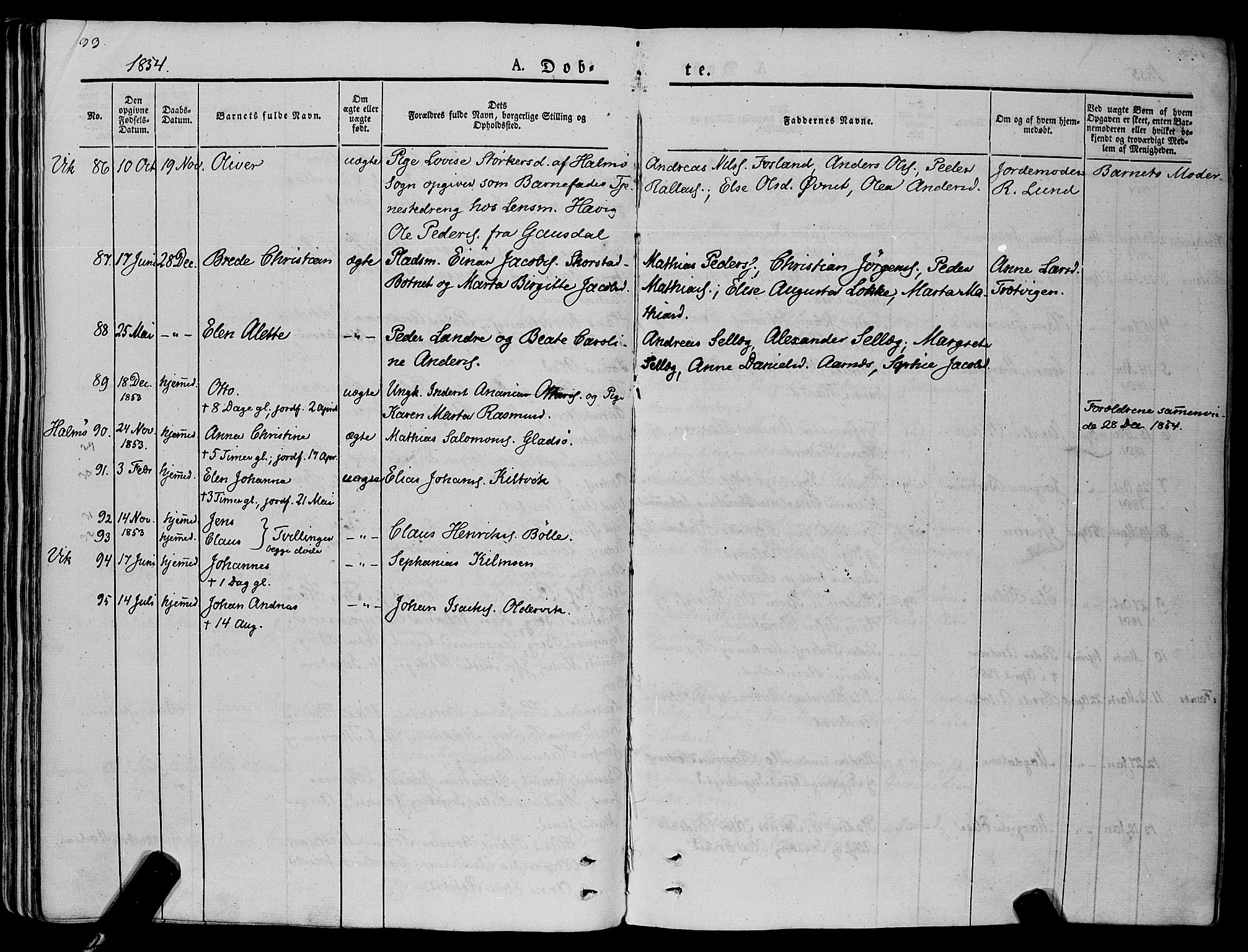 Ministerialprotokoller, klokkerbøker og fødselsregistre - Nord-Trøndelag, SAT/A-1458/773/L0614: Parish register (official) no. 773A05, 1831-1856, p. 99