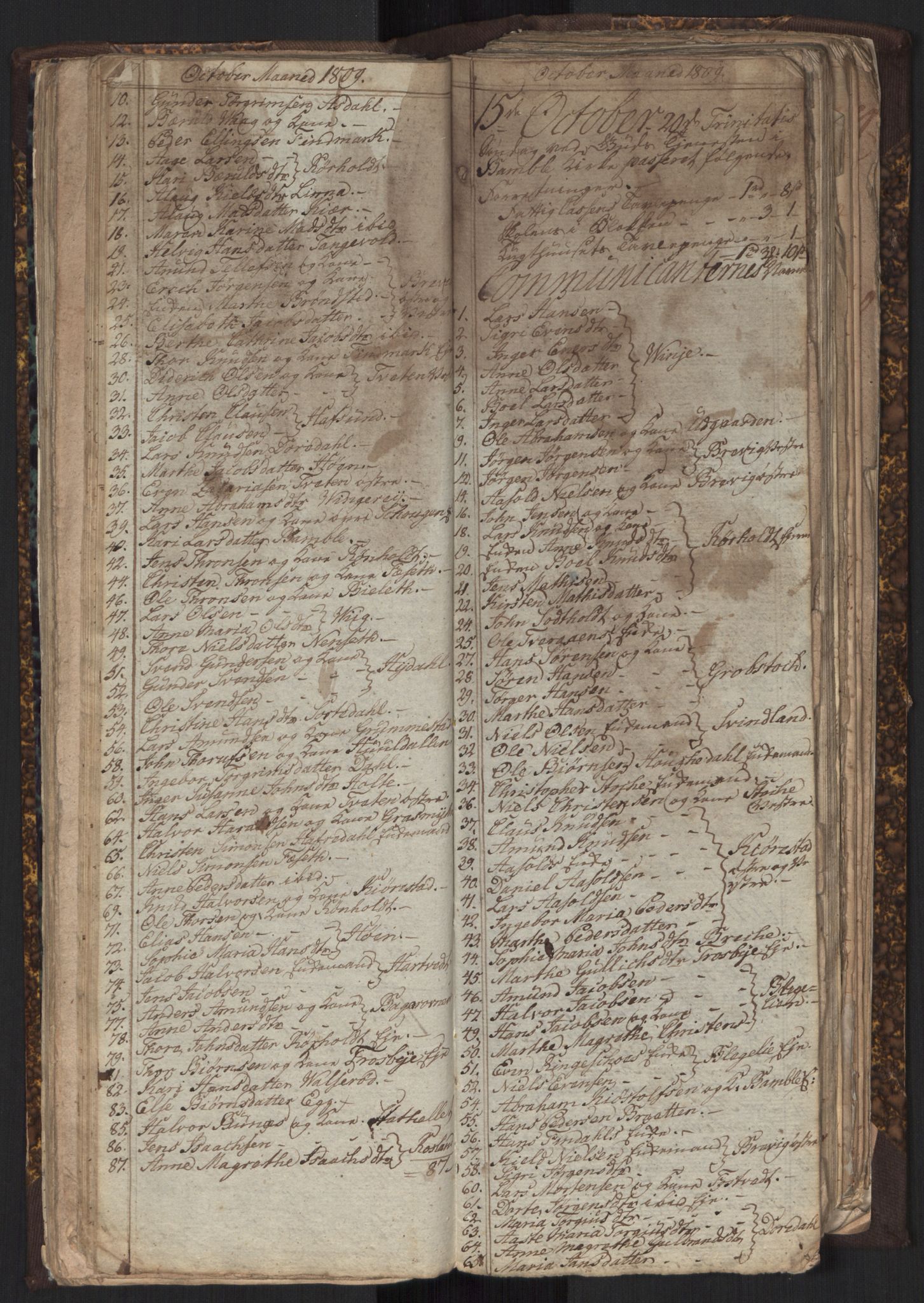 Bamble kirkebøker, AV/SAKO-A-253/G/Ga/L0004: Parish register (copy) no. I 4, 1808-1814