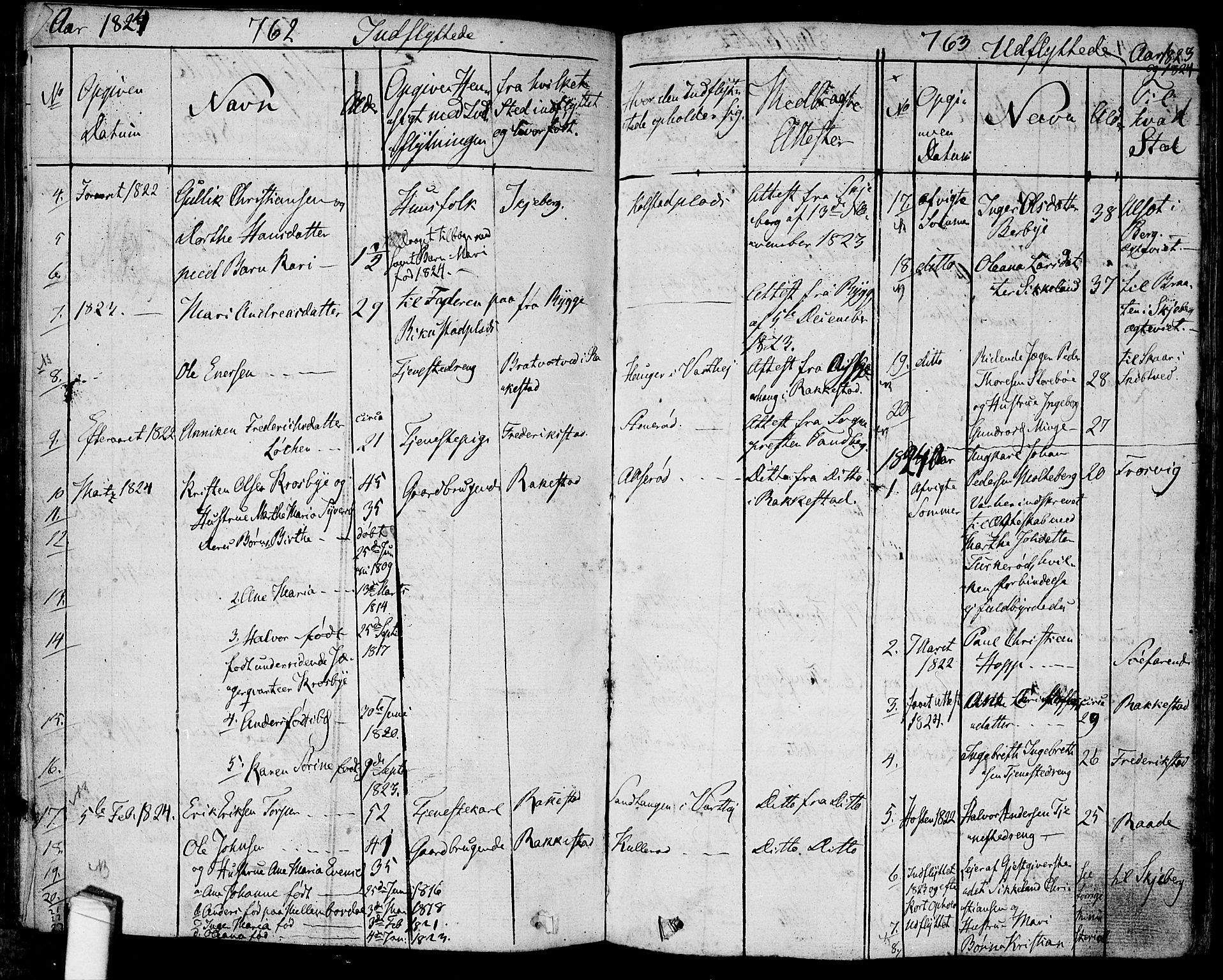 Tune prestekontor Kirkebøker, SAO/A-2007/F/Fa/L0006: Parish register (official) no. 6, 1823-1831, p. 762-763
