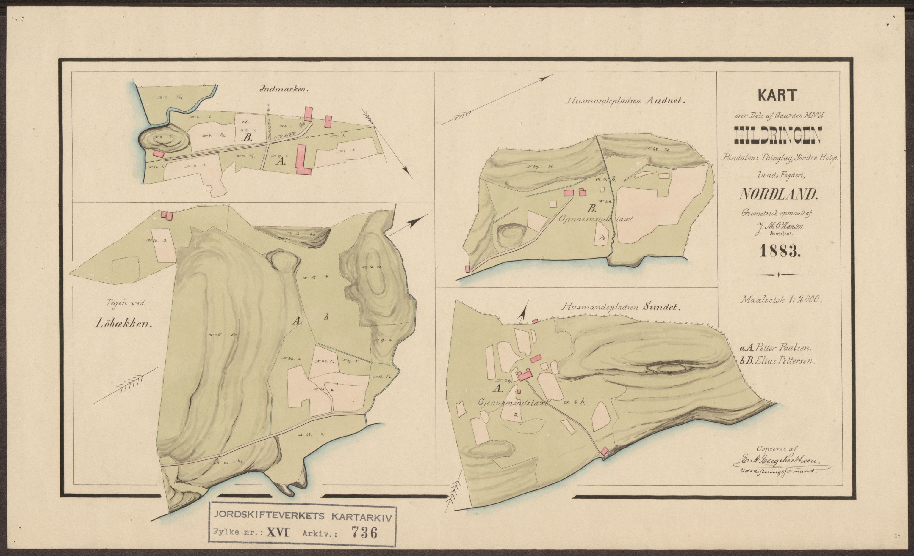 Jordskifteverkets kartarkiv, AV/RA-S-3929/T, 1859-1988, p. 868