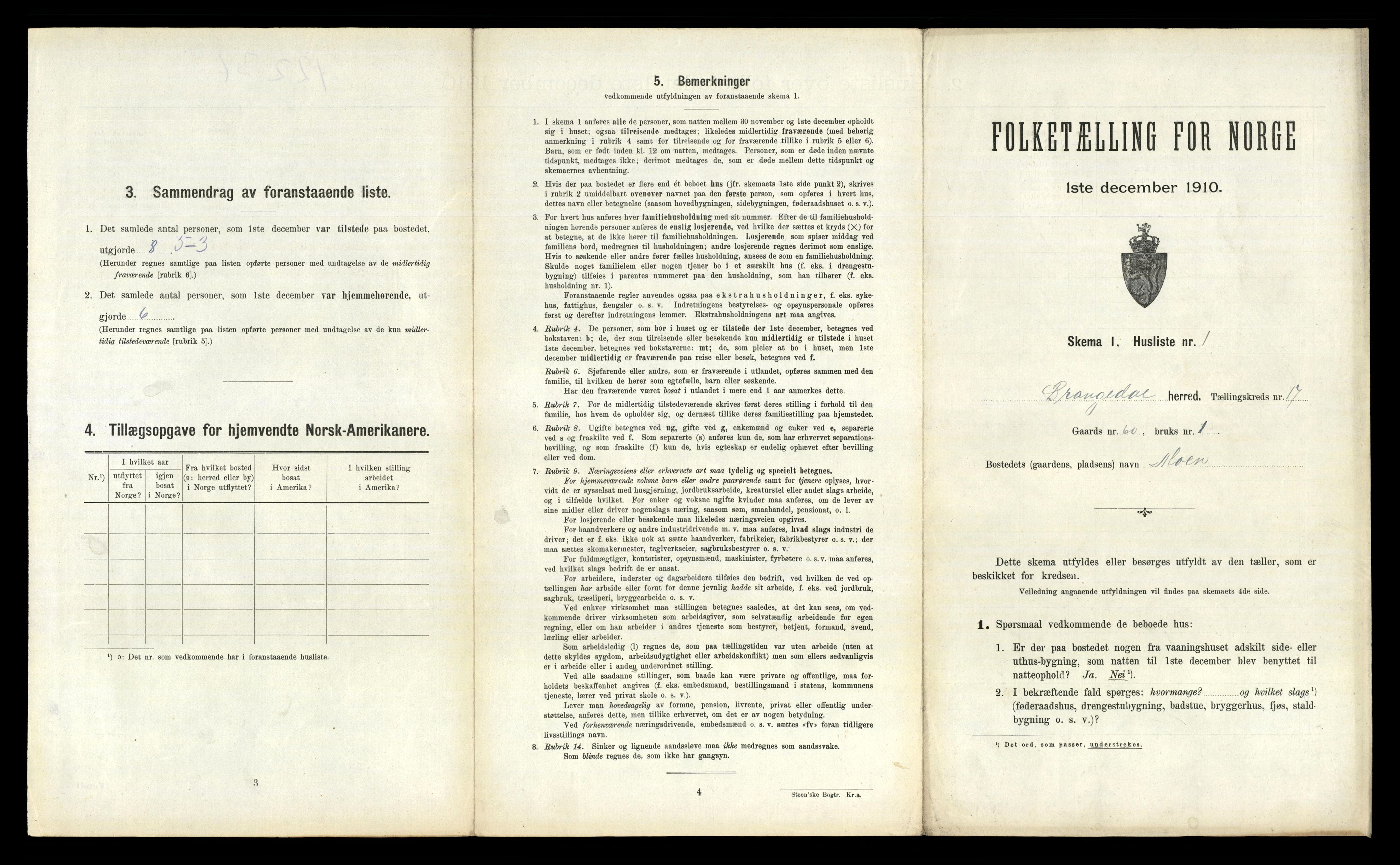 RA, 1910 census for Drangedal, 1910, p. 1375