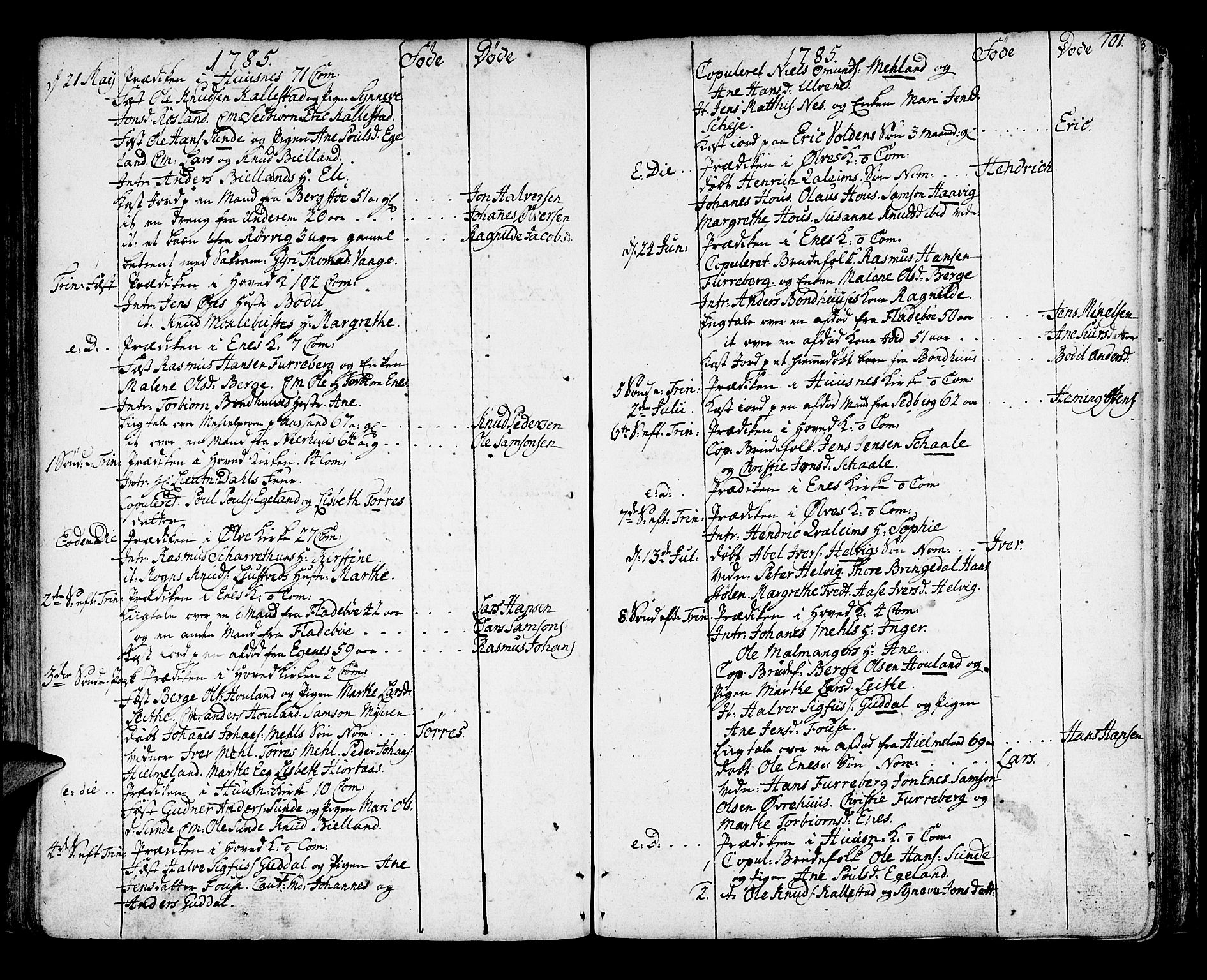 Kvinnherad sokneprestembete, AV/SAB-A-76401/H/Haa: Parish register (official) no. A 4, 1778-1811, p. 101