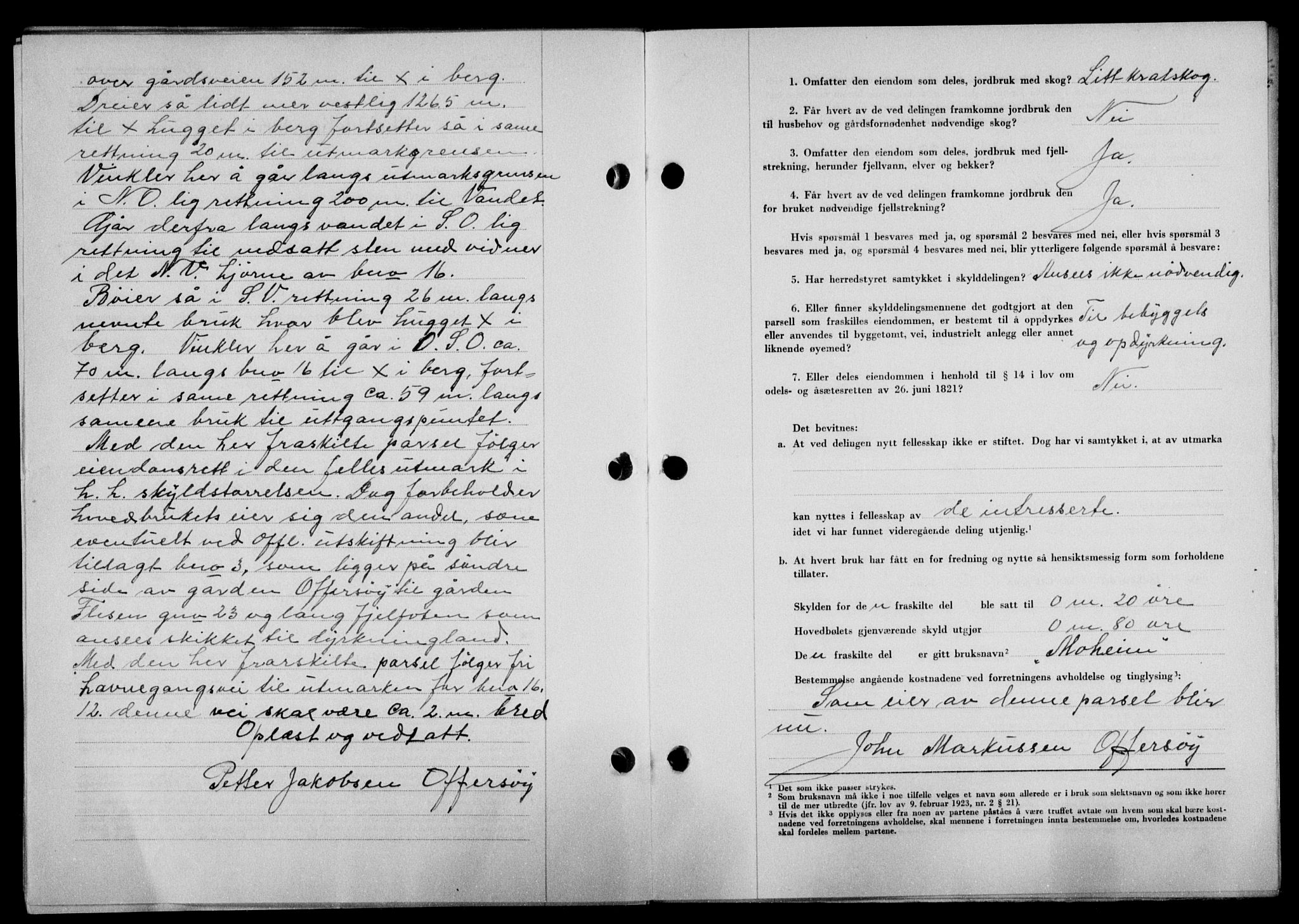 Lofoten sorenskriveri, SAT/A-0017/1/2/2C/L0015a: Mortgage book no. 15a, 1946-1947, Diary no: : 1723/1946