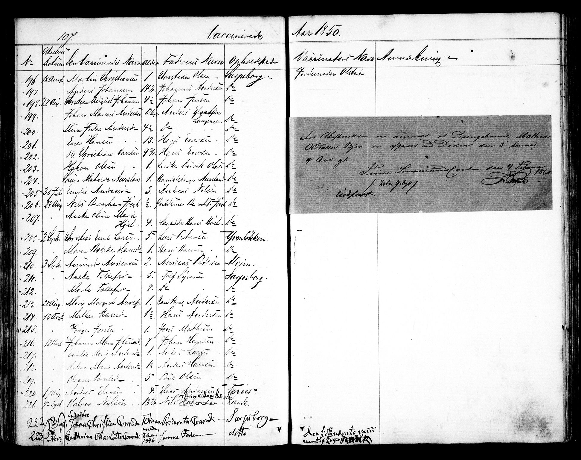 Tune prestekontor Kirkebøker, SAO/A-2007/F/Fa/L0010b: Parish register (official) no. 10B, 1847-1852, p. 107