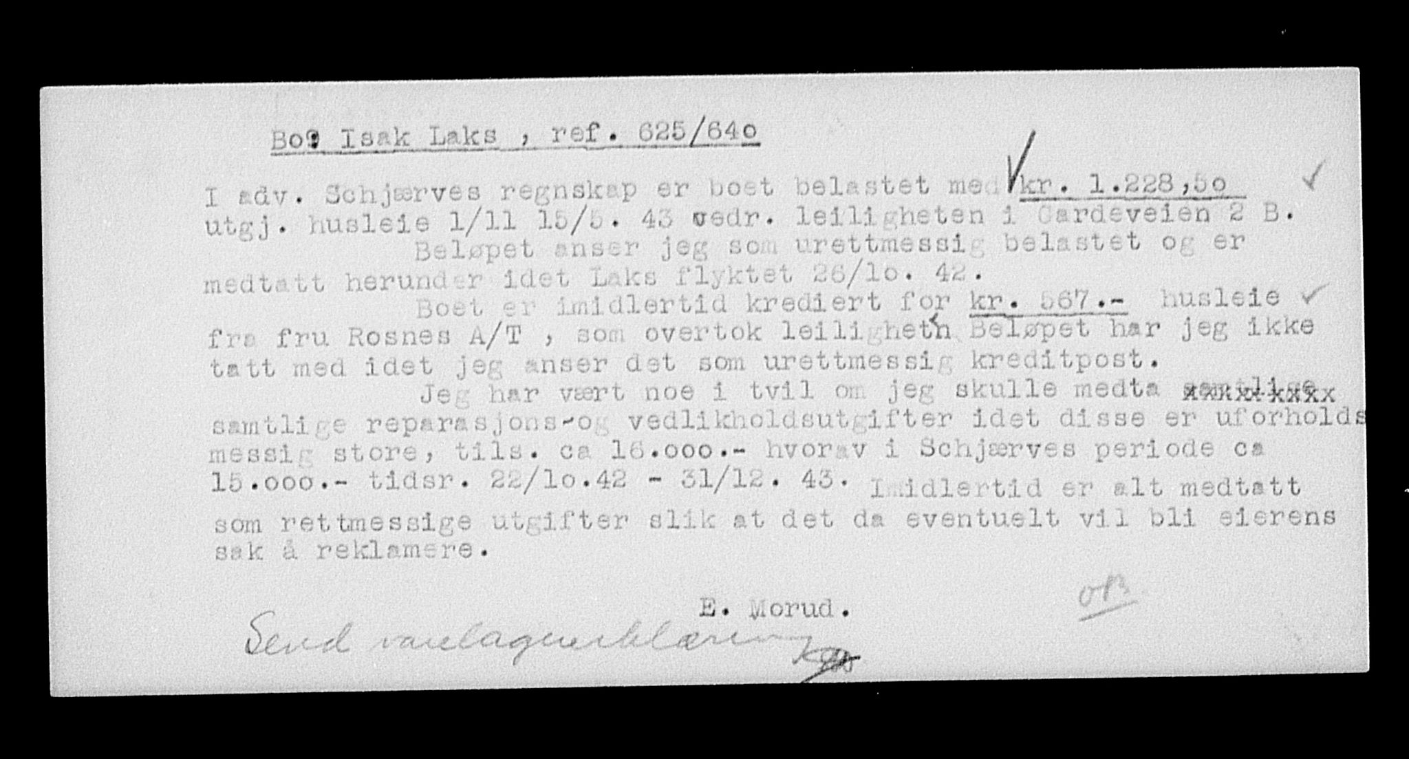 Justisdepartementet, Tilbakeføringskontoret for inndratte formuer, RA/S-1564/H/Hc/Hcc/L0954: --, 1945-1947, p. 334