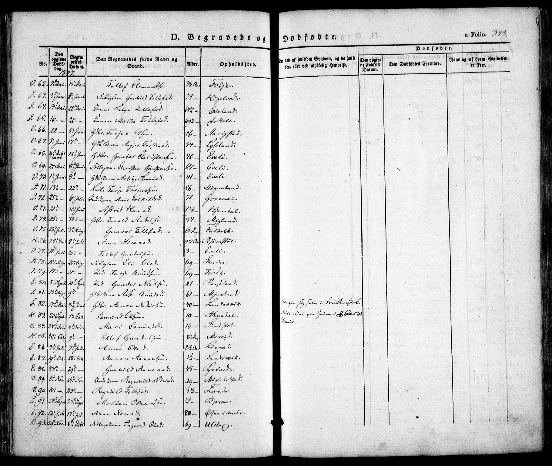 Evje sokneprestkontor, SAK/1111-0008/F/Fa/Faa/L0005: Parish register (official) no. A 5, 1843-1865, p. 348