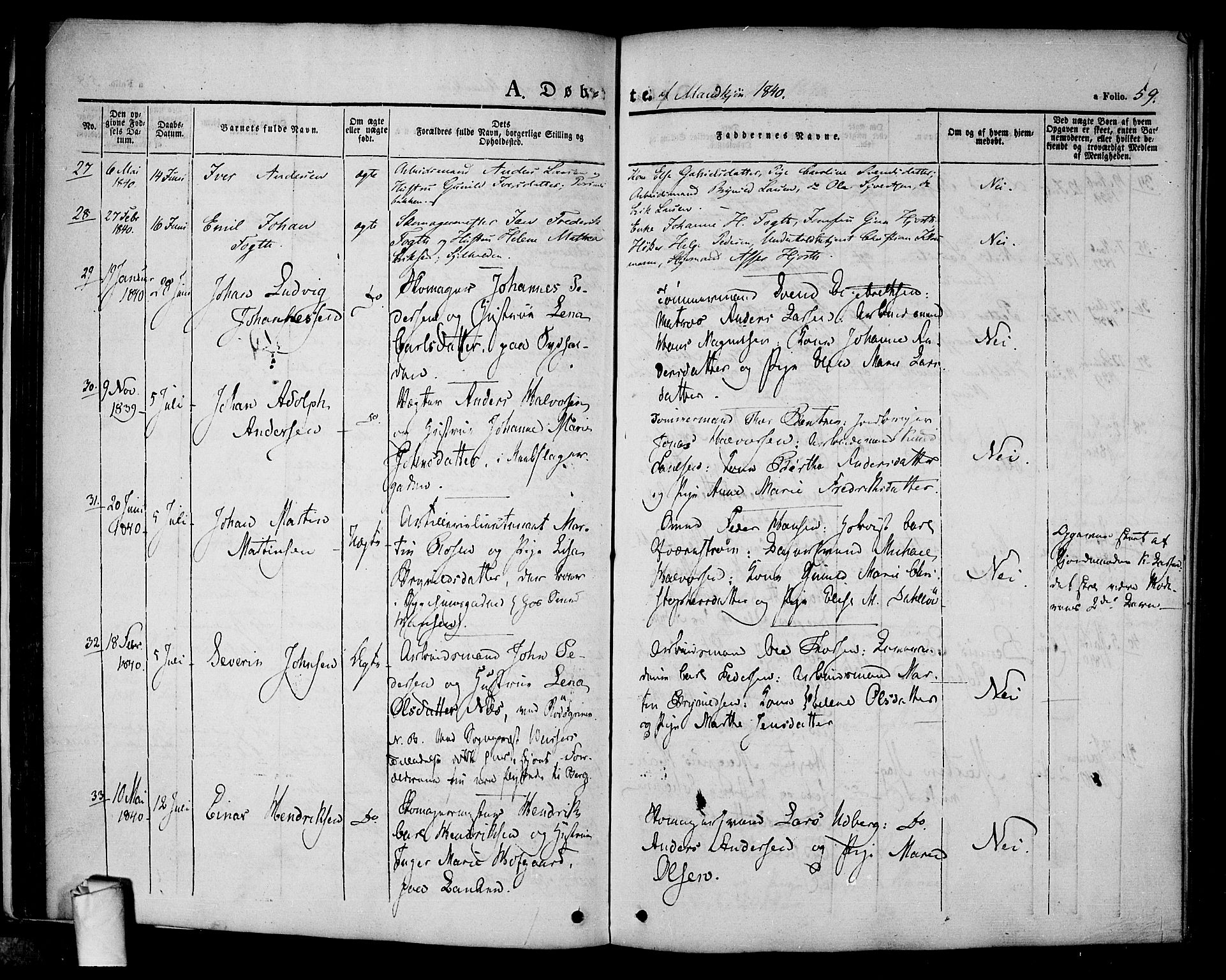 Halden prestekontor Kirkebøker, AV/SAO-A-10909/F/Fa/L0005: Parish register (official) no. I 5, 1834-1845, p. 59