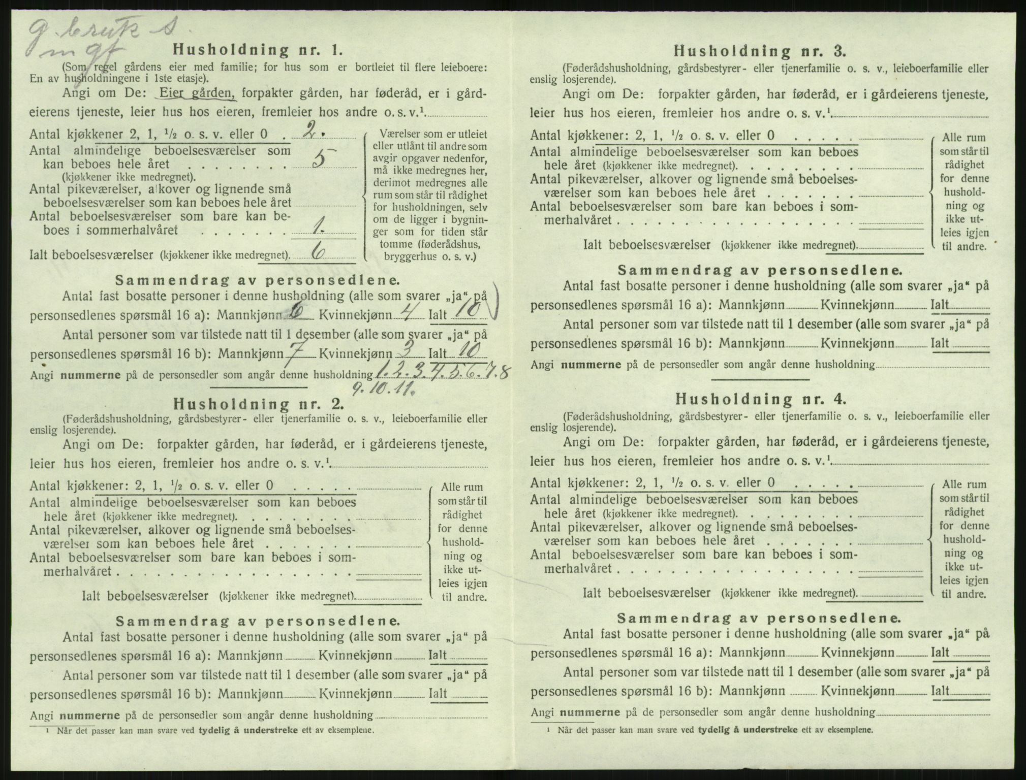 SAK, 1920 census for Landvik, 1920, p. 719