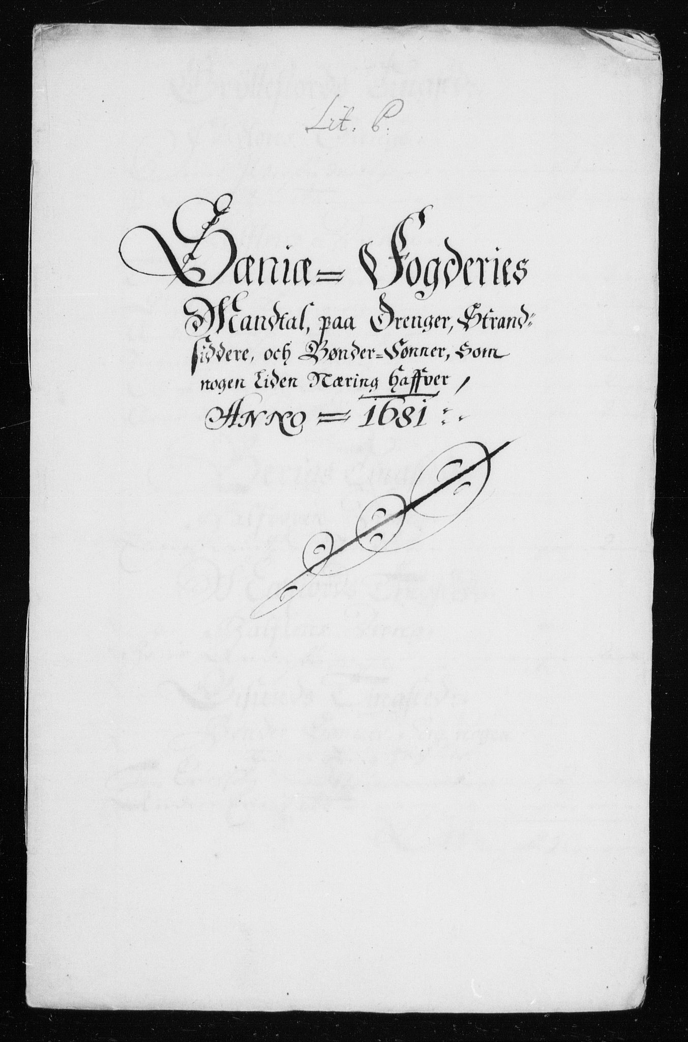 Rentekammeret inntil 1814, Reviderte regnskaper, Stiftamtstueregnskaper, Trondheim stiftamt og Nordland amt, RA/EA-6044/R/Rh/L0008: Nordland amt, 1681