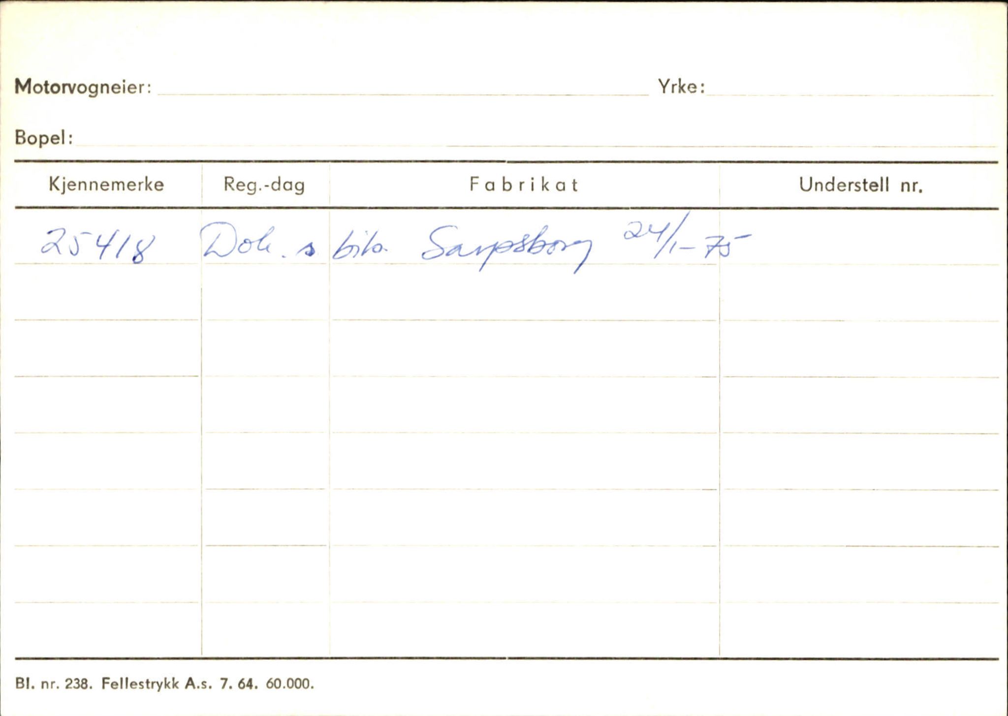 Statens vegvesen, Sogn og Fjordane vegkontor, SAB/A-5301/4/F/L0125: Eigarregister Sogndal V-Å. Aurland A-Å. Fjaler A-N, 1945-1975, p. 2642