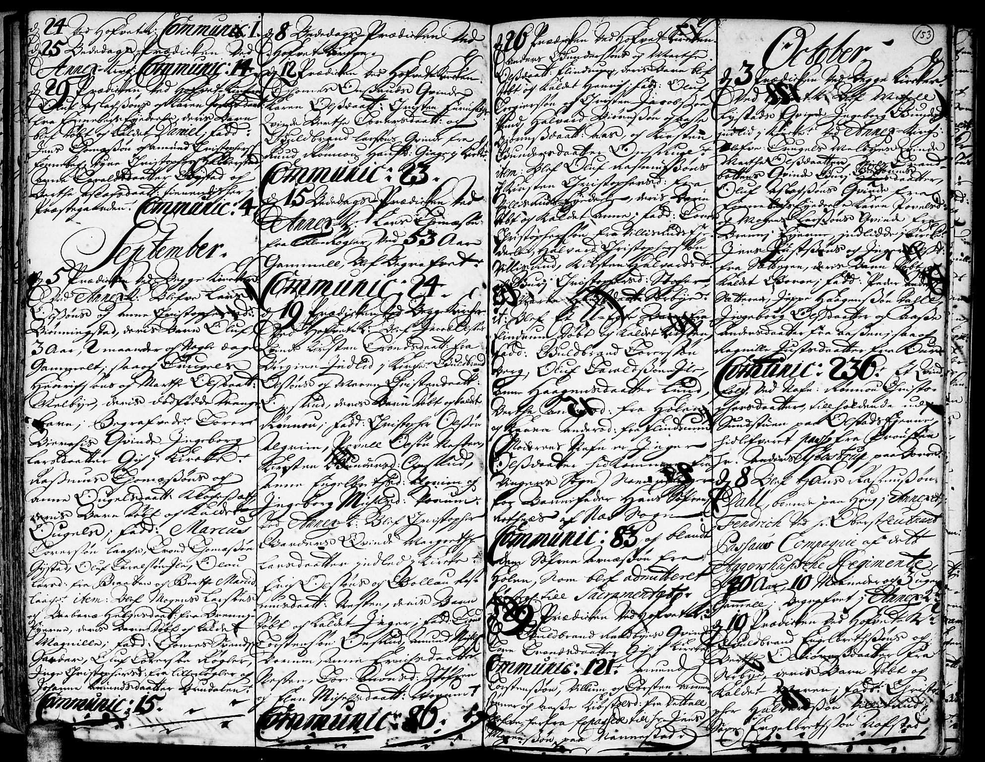 Ullensaker prestekontor Kirkebøker, AV/SAO-A-10236a/F/Fa/L0001: Parish register (official) no. I 1, 1689-1701, p. 153