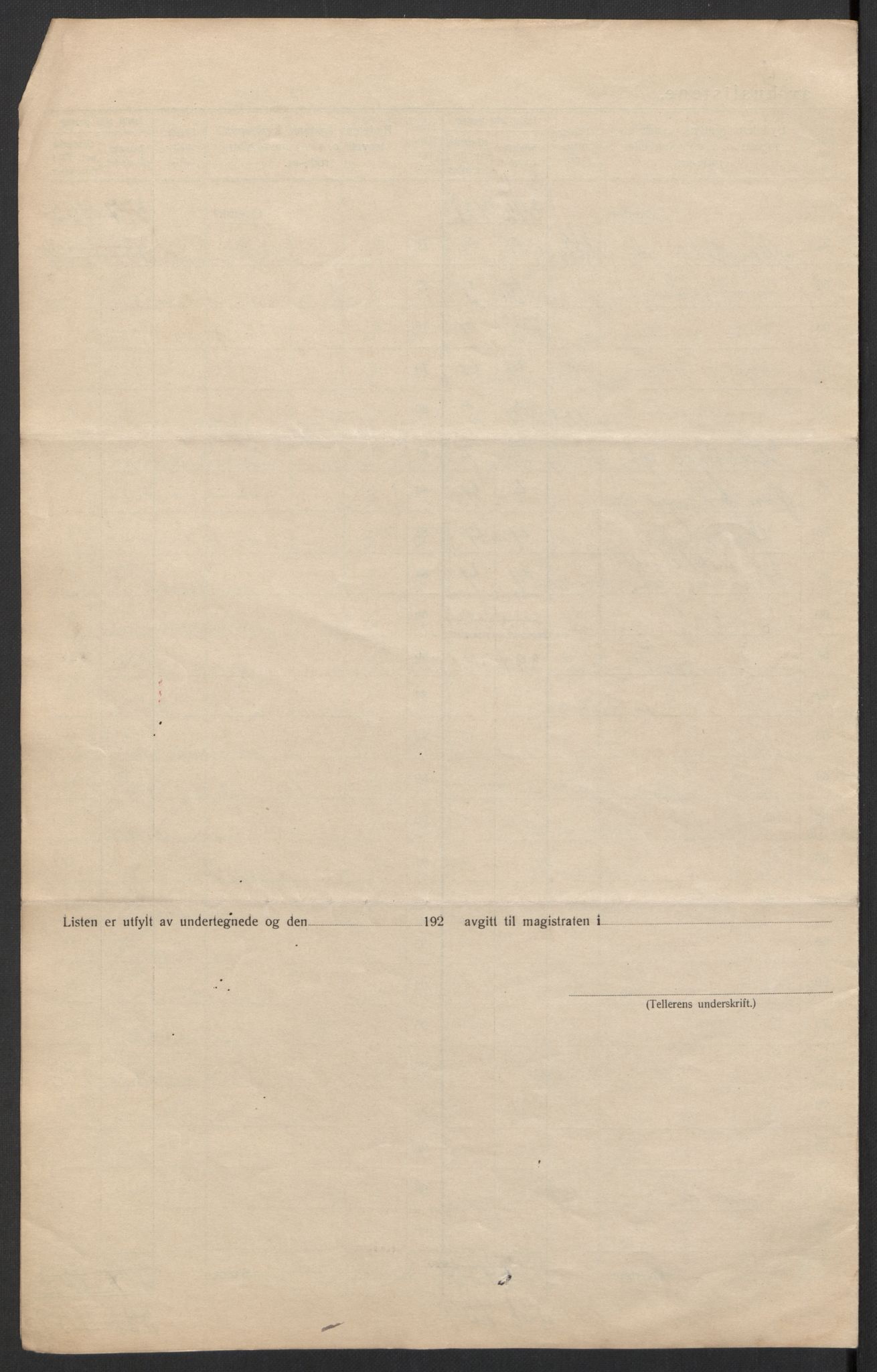 SAH, 1920 census for Lillehammer, 1920, p. 8