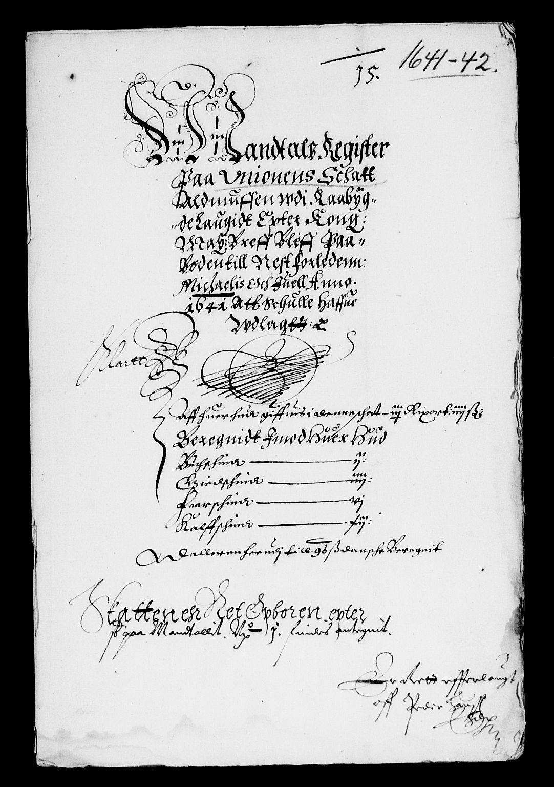 Rentekammeret inntil 1814, Reviderte regnskaper, Lensregnskaper, AV/RA-EA-5023/R/Rb/Rbq/L0031: Nedenes len. Mandals len. Råbyggelag., 1641-1642