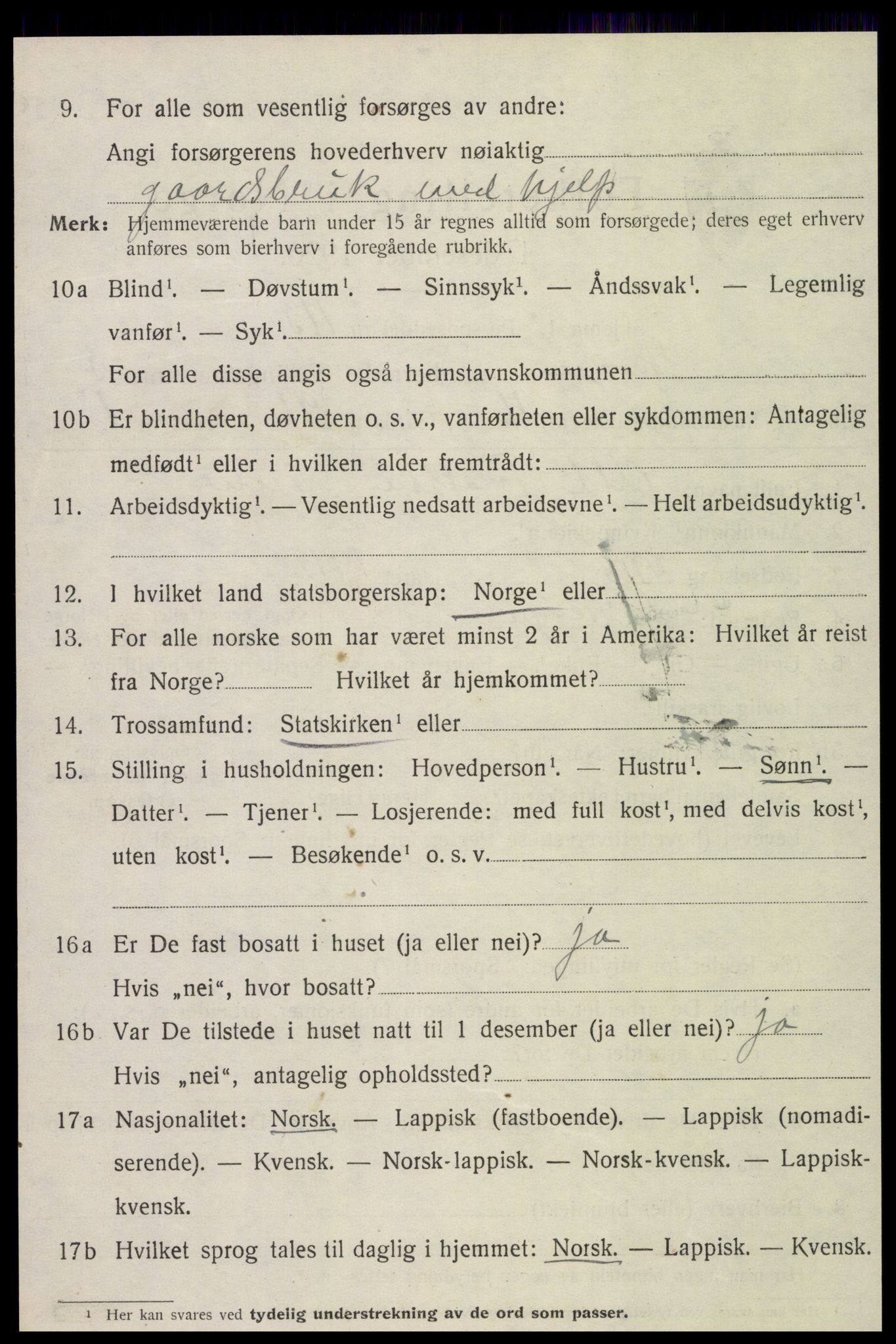 SAT, 1920 census for Skogn, 1920, p. 4820