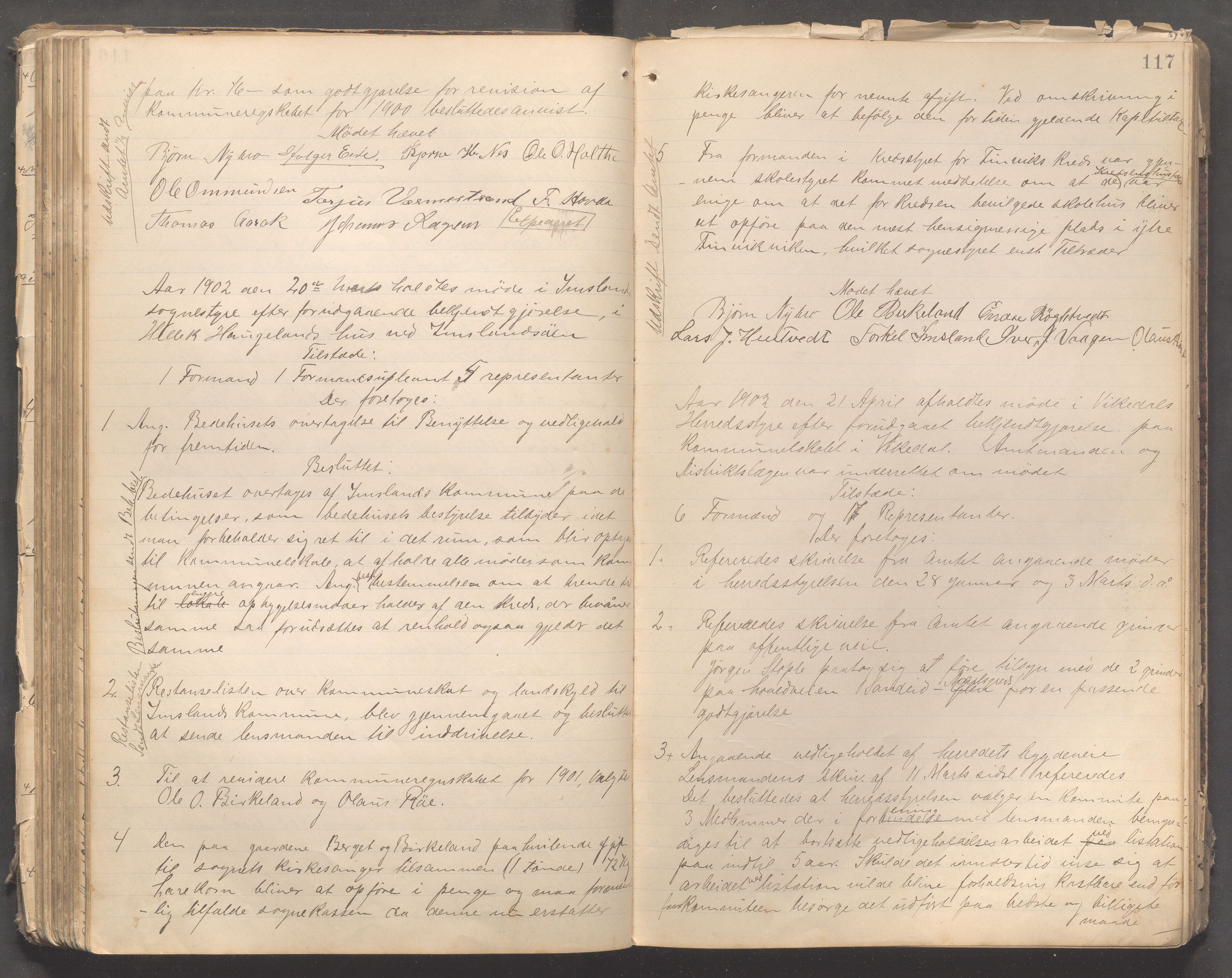 Vikedal kommune - Formannskapet, IKAR/K-100598/A/Aa/L0003: Møtebok, 1896-1908, p. 117