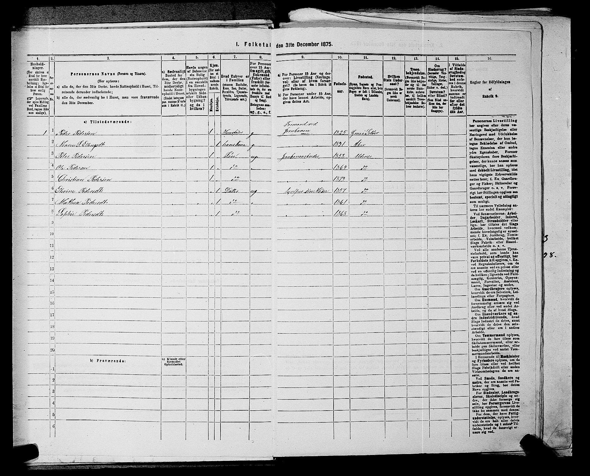 RA, 1875 census for 0236P Nes, 1875, p. 2269