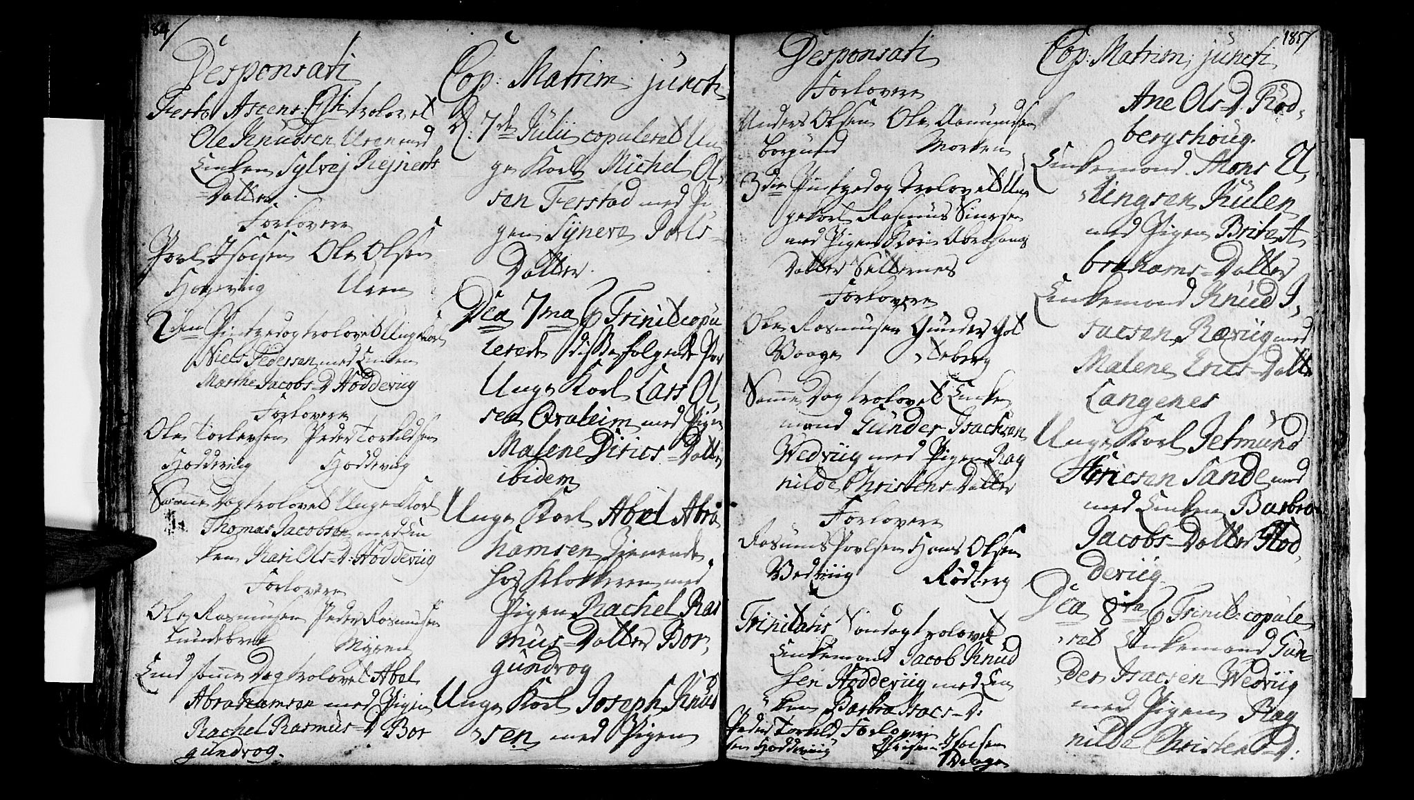 Selje sokneprestembete, AV/SAB-A-99938/H/Ha/Haa/Haaa: Parish register (official) no. A 4, 1743-1759, p. 184-185