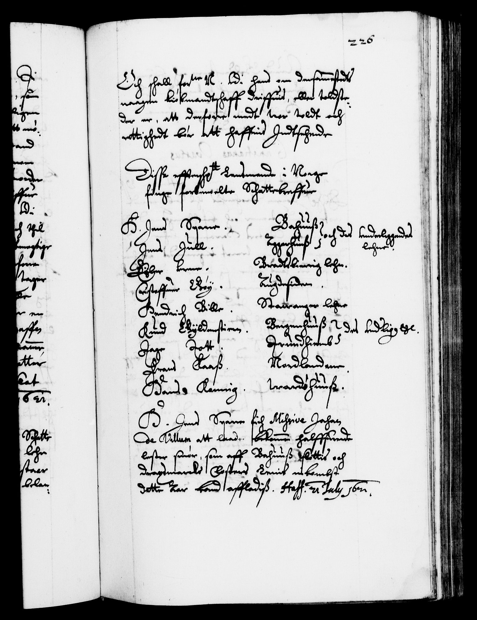 Danske Kanselli 1572-1799, AV/RA-EA-3023/F/Fc/Fca/Fcab/L0004: Norske tegnelser (mikrofilm), 1617-1627, p. 226a
