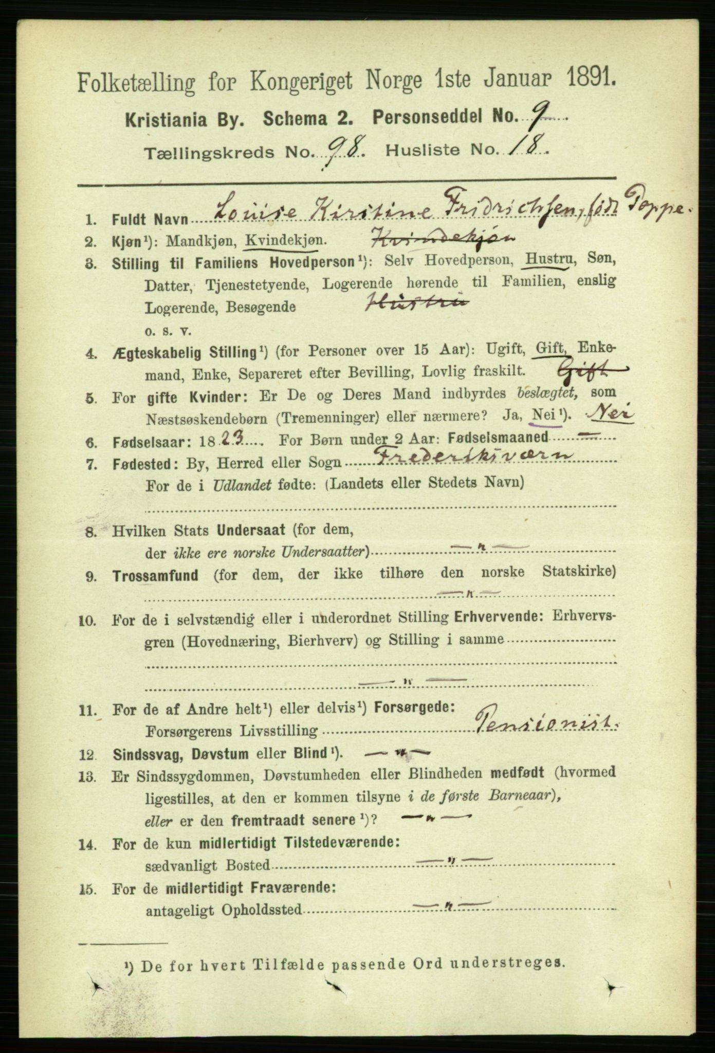 RA, 1891 census for 0301 Kristiania, 1891, p. 48241