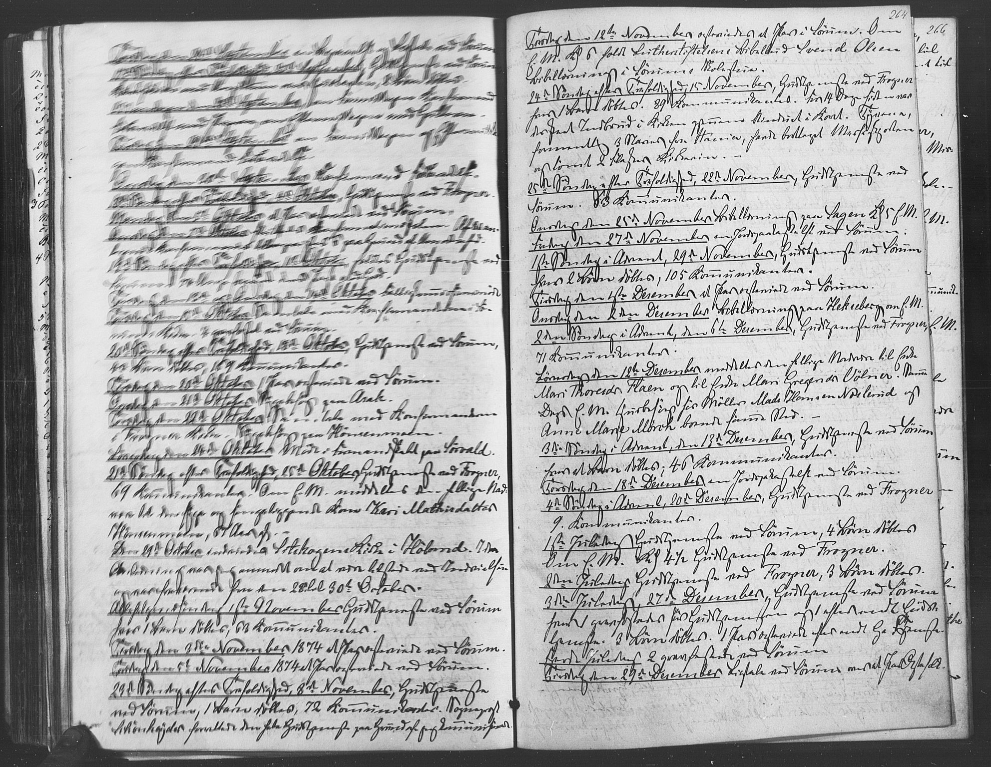 Sørum prestekontor Kirkebøker, AV/SAO-A-10303/F/Fa/L0006: Parish register (official) no. I 6, 1864-1877, p. 264
