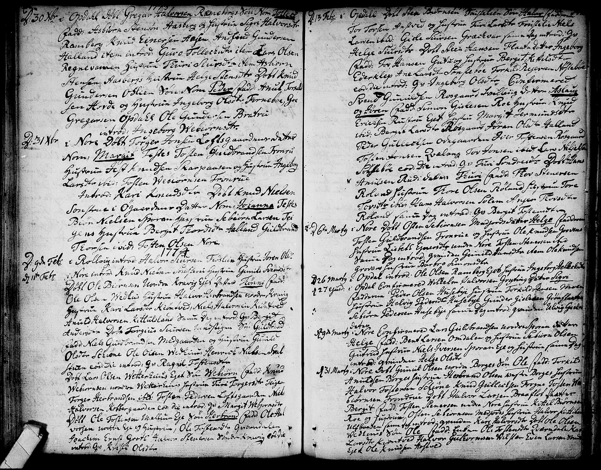 Rollag kirkebøker, SAKO/A-240/F/Fa/L0003: Parish register (official) no. I 3, 1743-1778, p. 143