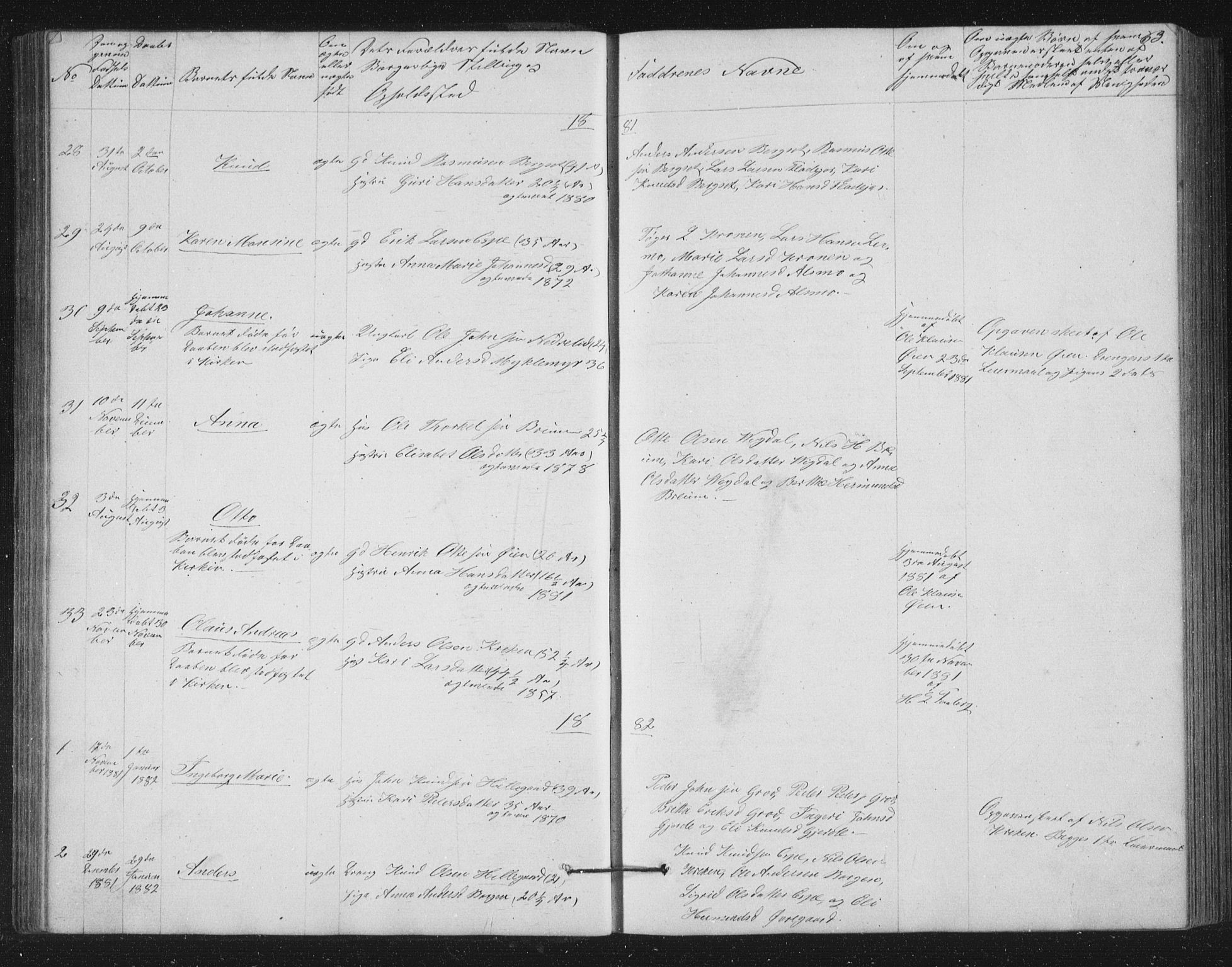 Jostedal sokneprestembete, AV/SAB-A-80601/H/Hab/Haba/L0001: Parish register (copy) no. A 1, 1861-1906, p. 63