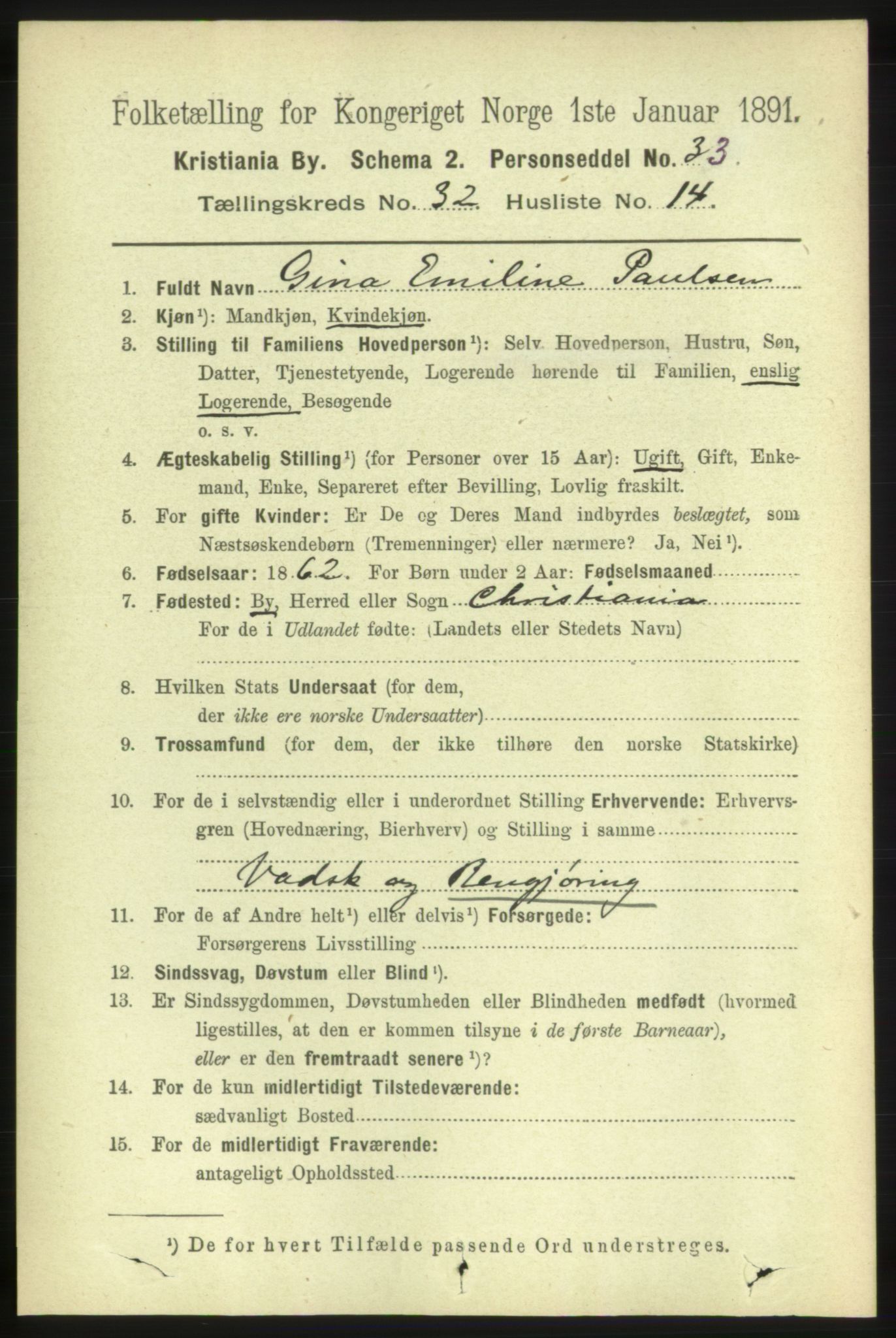 RA, 1891 census for 0301 Kristiania, 1891, p. 17239