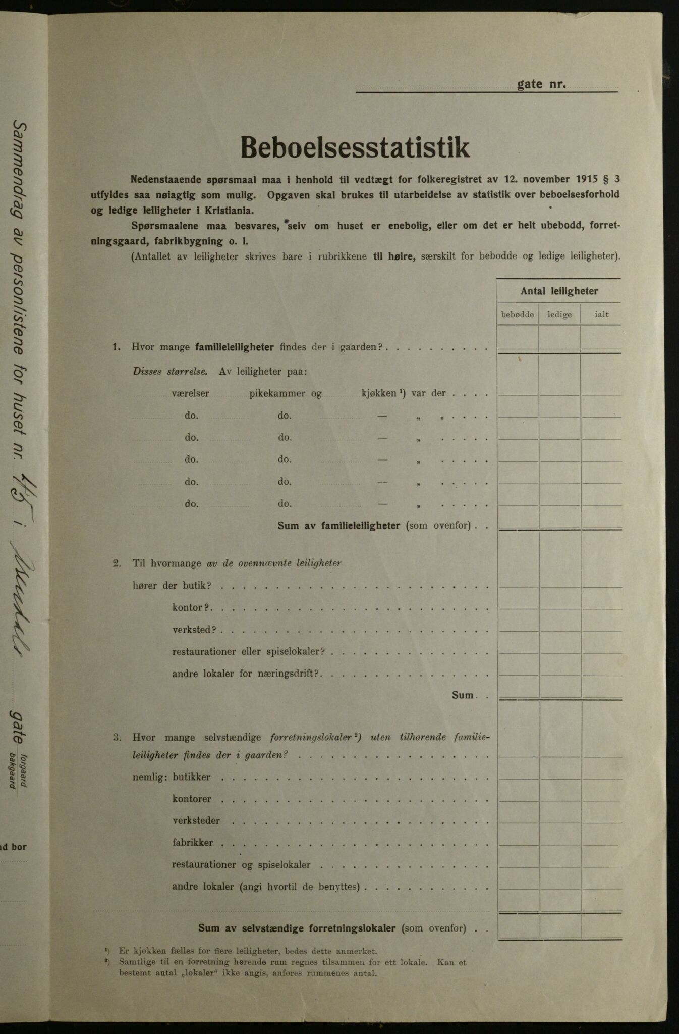 OBA, Municipal Census 1923 for Kristiania, 1923, p. 2573