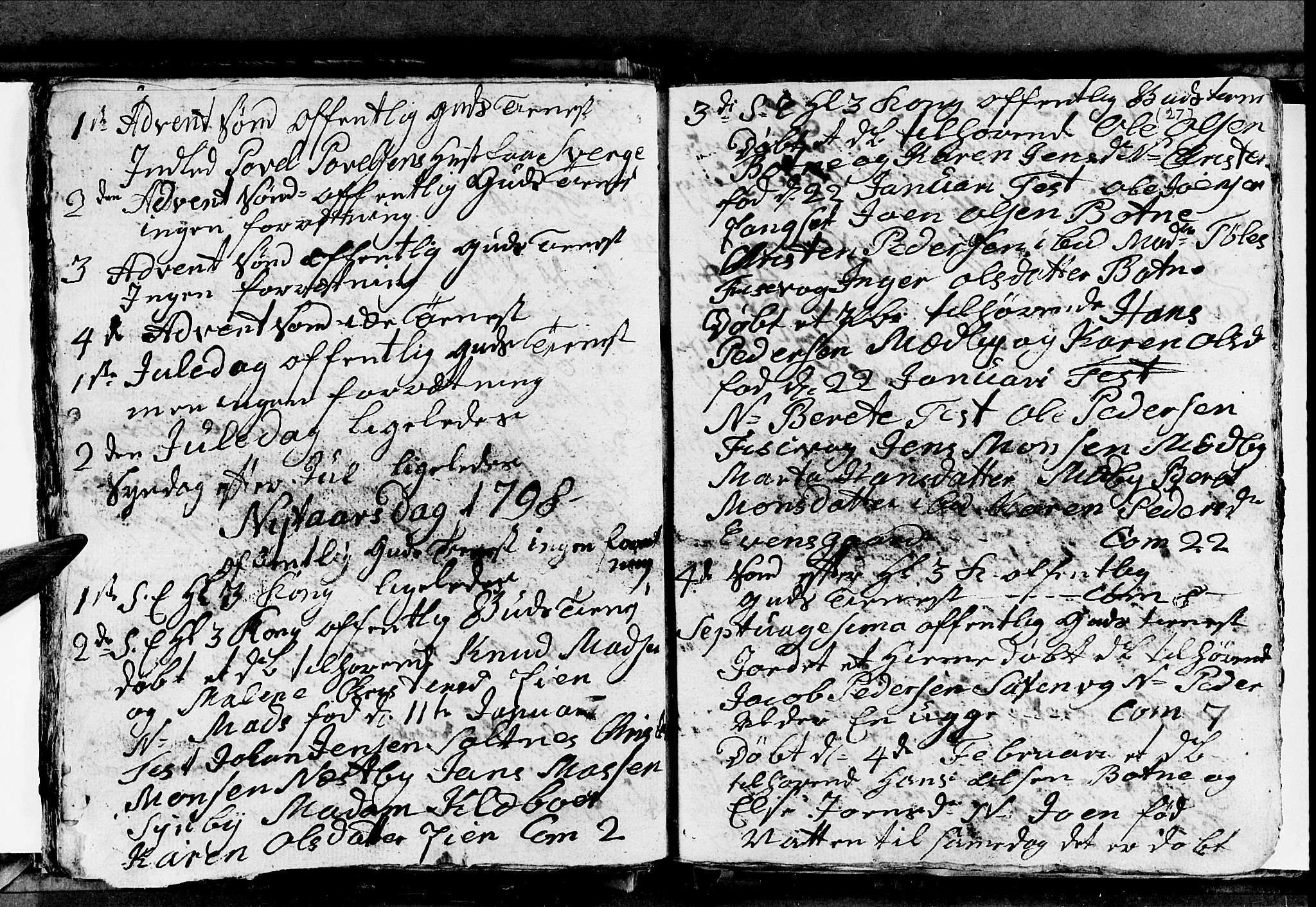 Ministerialprotokoller, klokkerbøker og fødselsregistre - Nordland, SAT/A-1459/847/L0674: Parish register (copy) no. 847C02, 1793-1807, p. 27