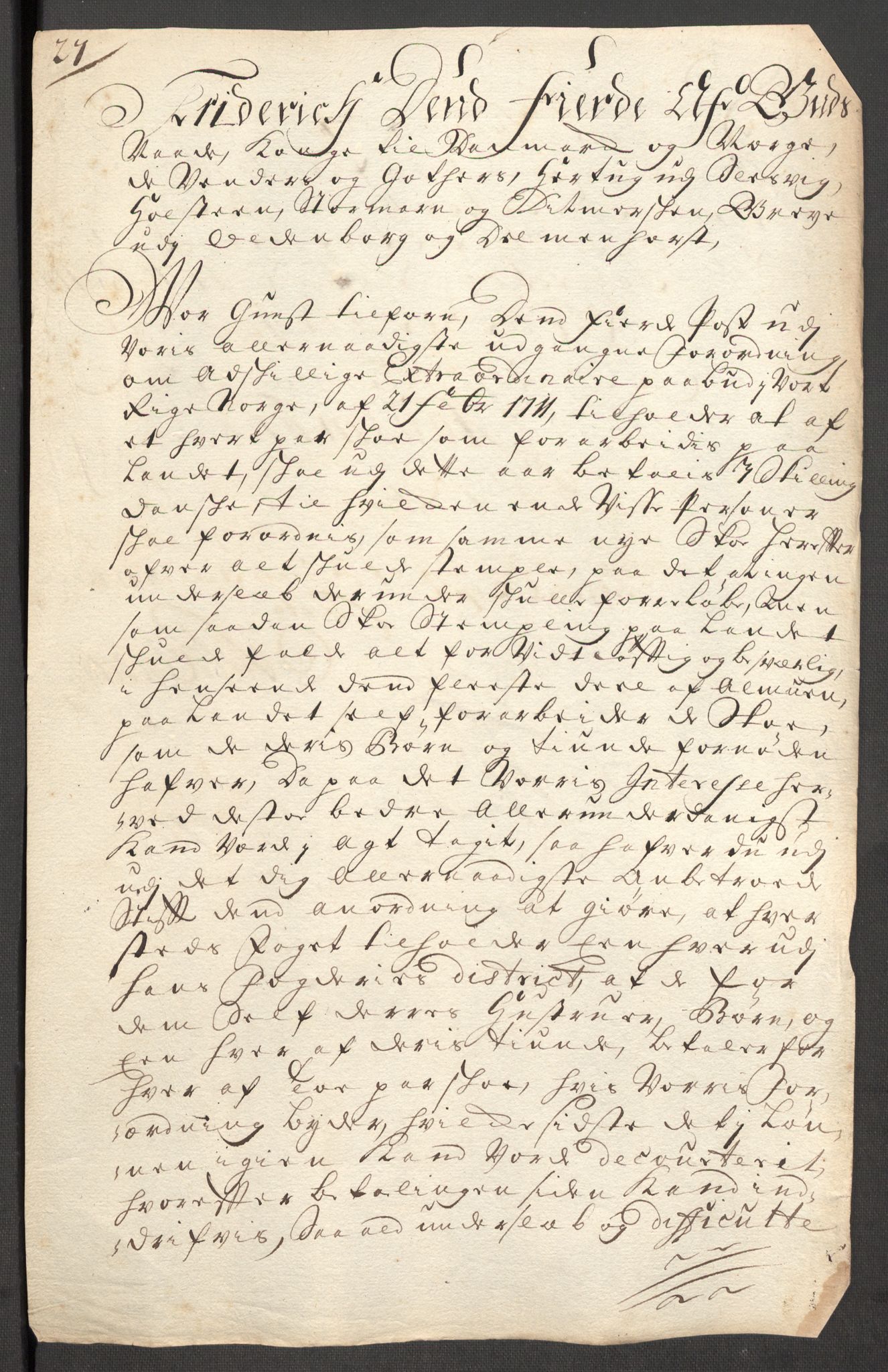 Rentekammeret inntil 1814, Reviderte regnskaper, Fogderegnskap, AV/RA-EA-4092/R57/L3860: Fogderegnskap Fosen, 1711, p. 434