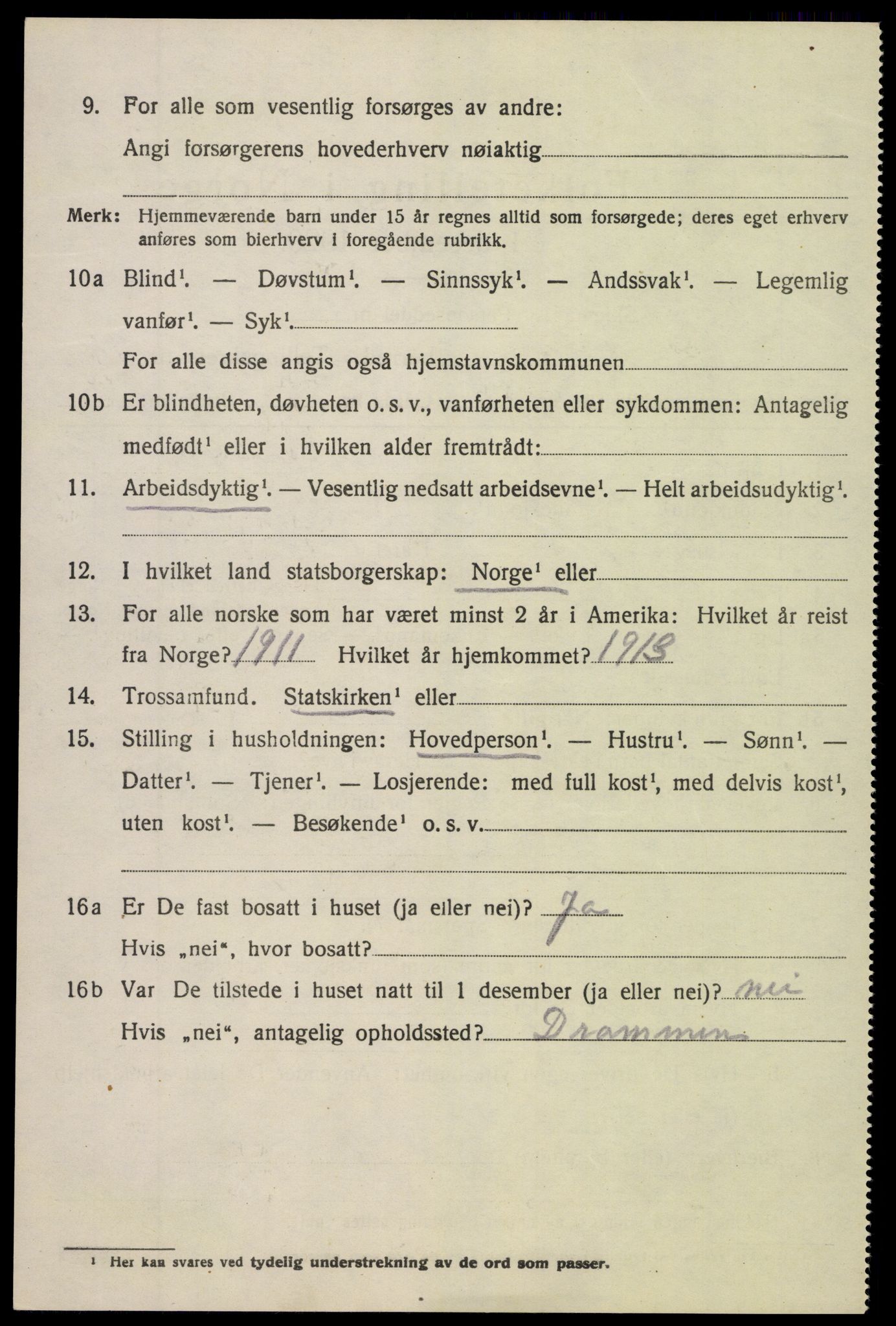 SAK, 1920 census for Søndeled, 1920, p. 5800