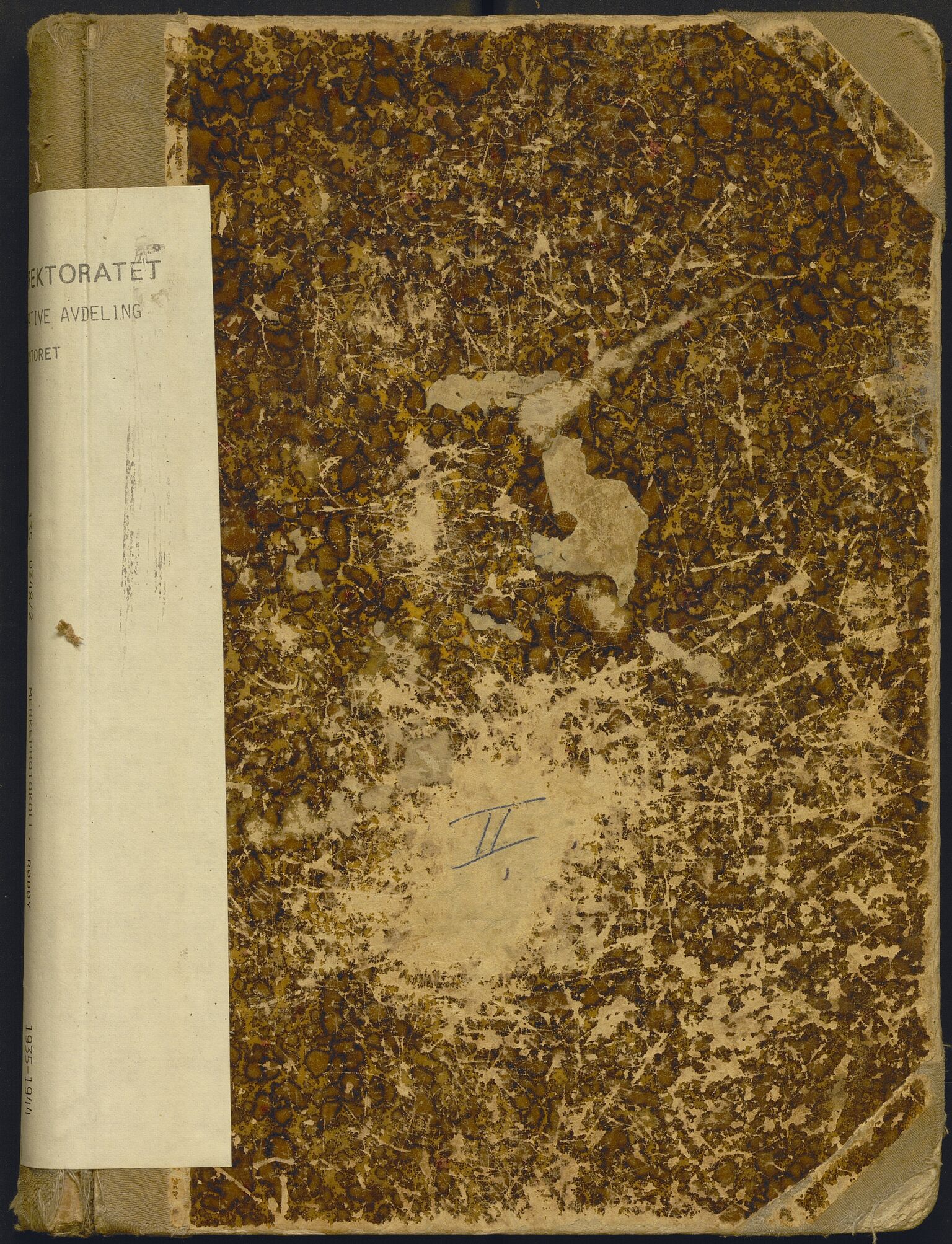 Fiskeridirektoratet - 1 Adm. ledelse - 13 Båtkontoret, AV/SAB-A-2003/I/Ia/Iac/L0146: 135.0348/2 Merkeprotokoll - Rødøy, 1935-1944