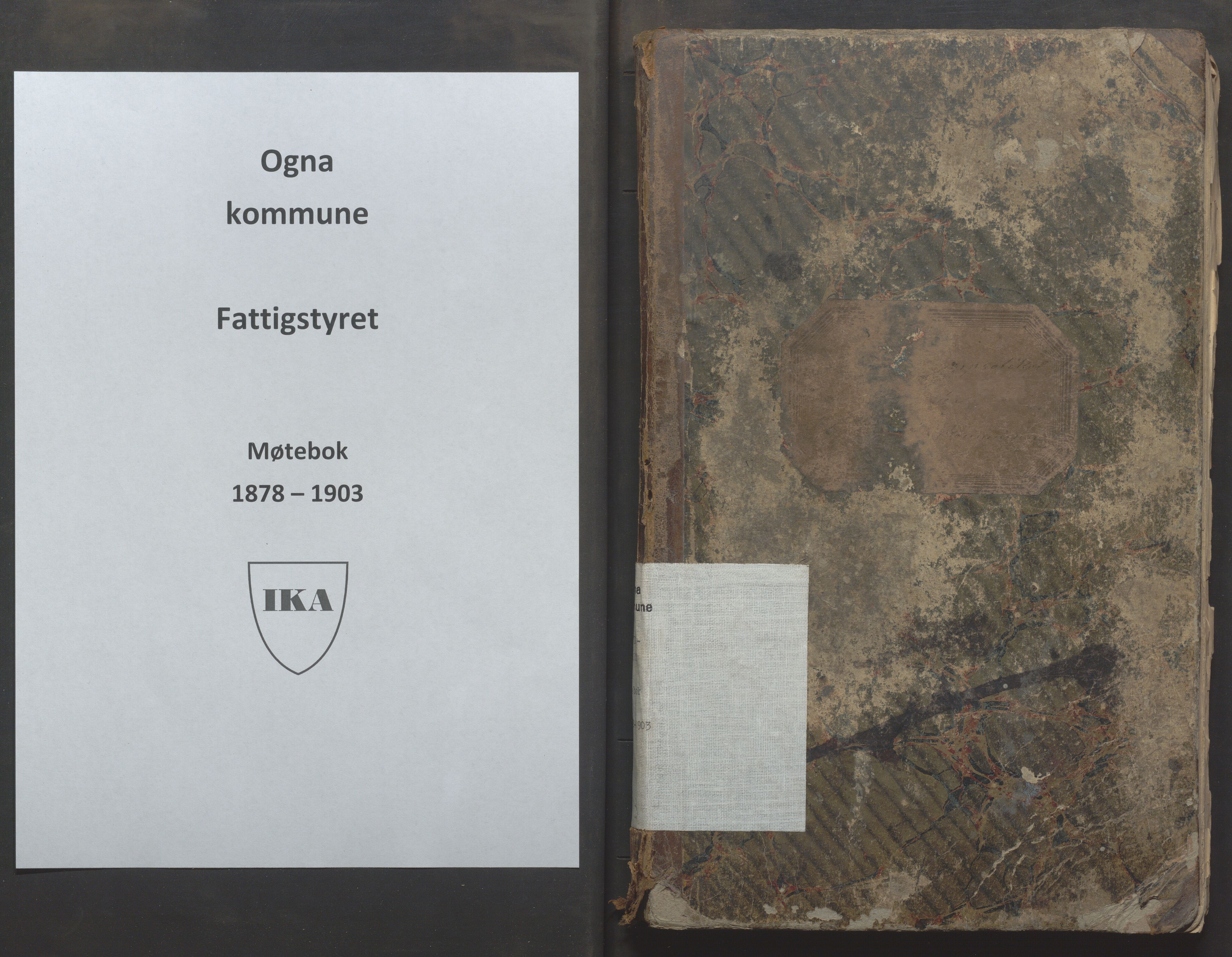 Ogna kommune - Fattigkommisjon/Fattigstyret/Forsorgstyret, IKAR/K-100926/A/L0003: Møtebok, 1878-1903