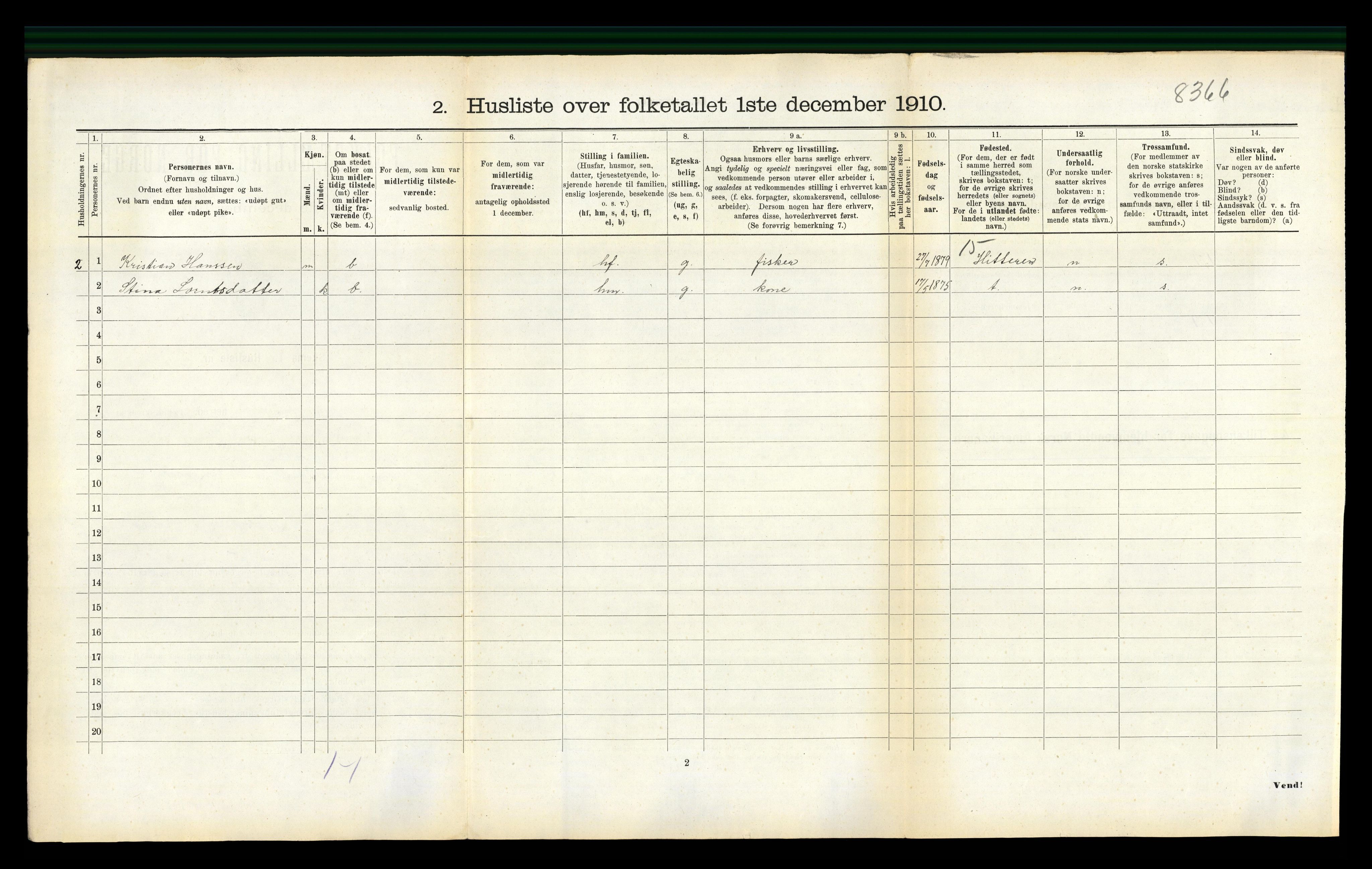 RA, 1910 census for Nord-Frøya, 1910, p. 863