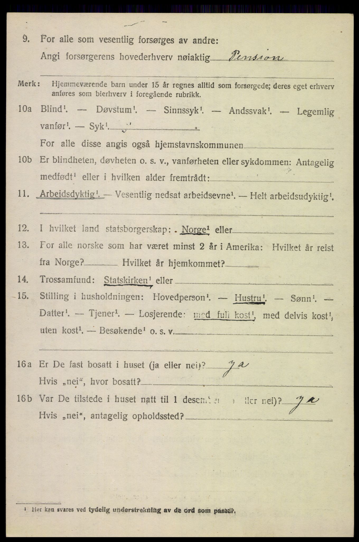 SAH, 1920 census for Fåberg, 1920, p. 14659