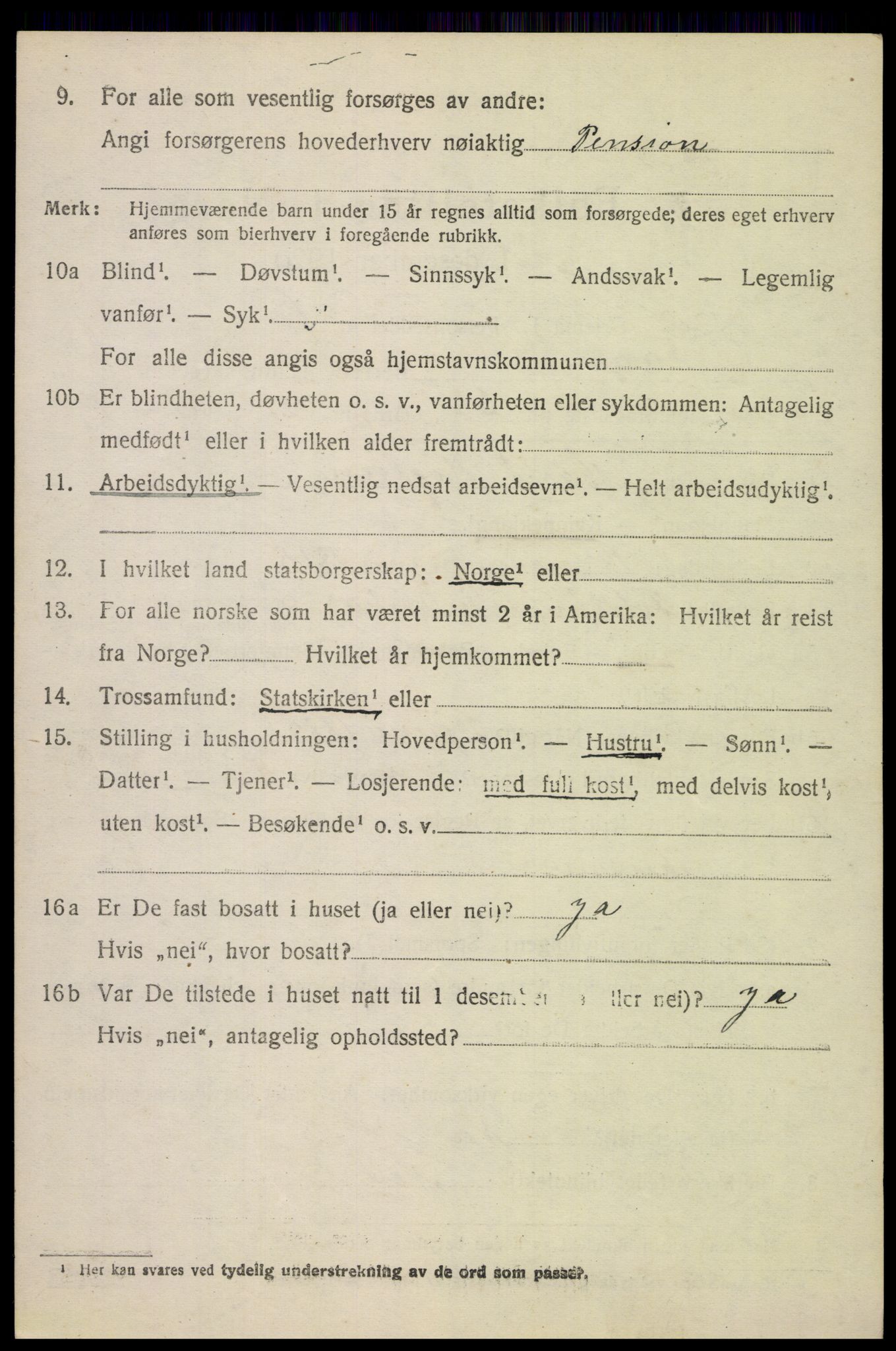 SAH, 1920 census for Fåberg, 1920, p. 14659