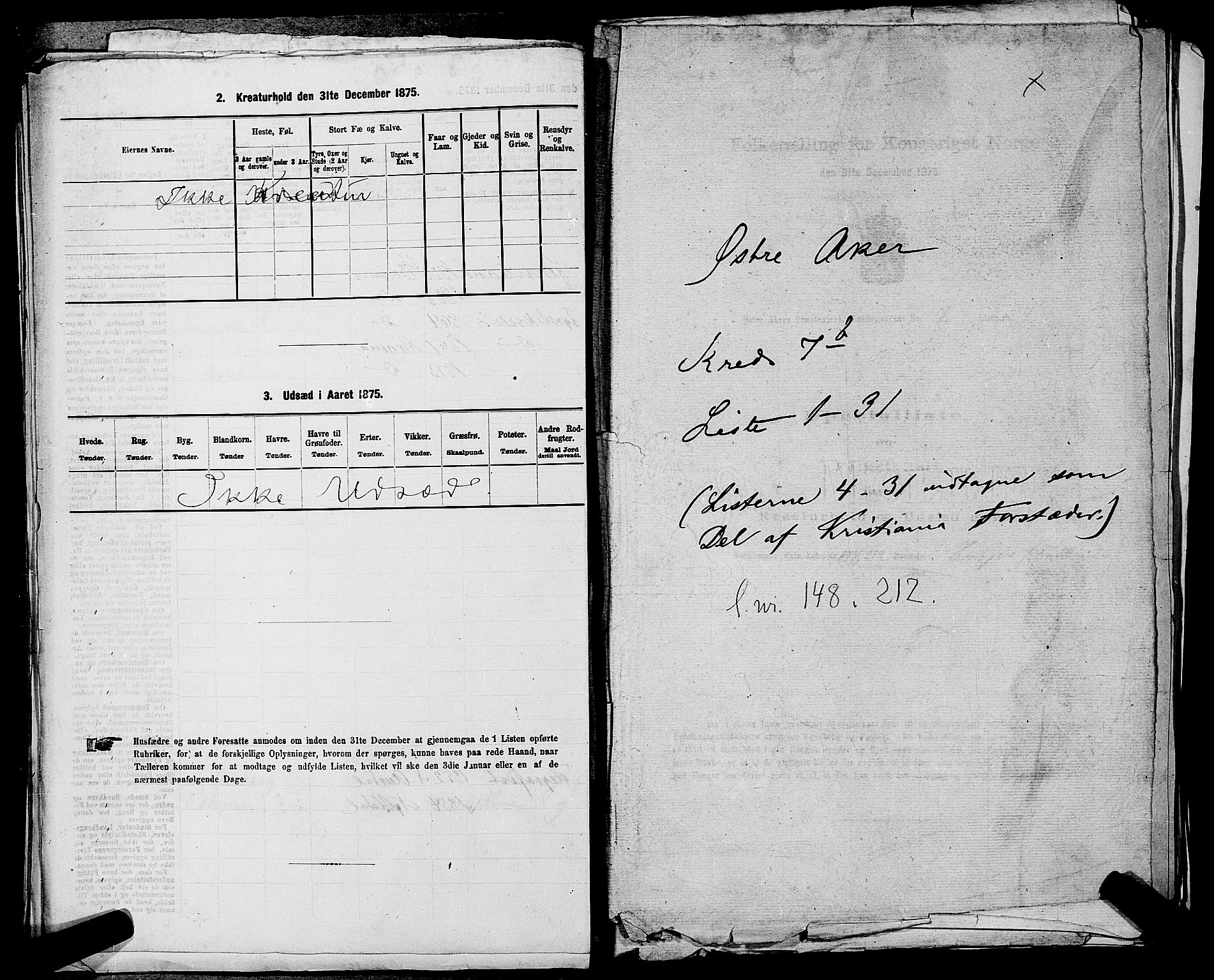 RA, 1875 census for 0218bP Østre Aker, 1875, p. 1622