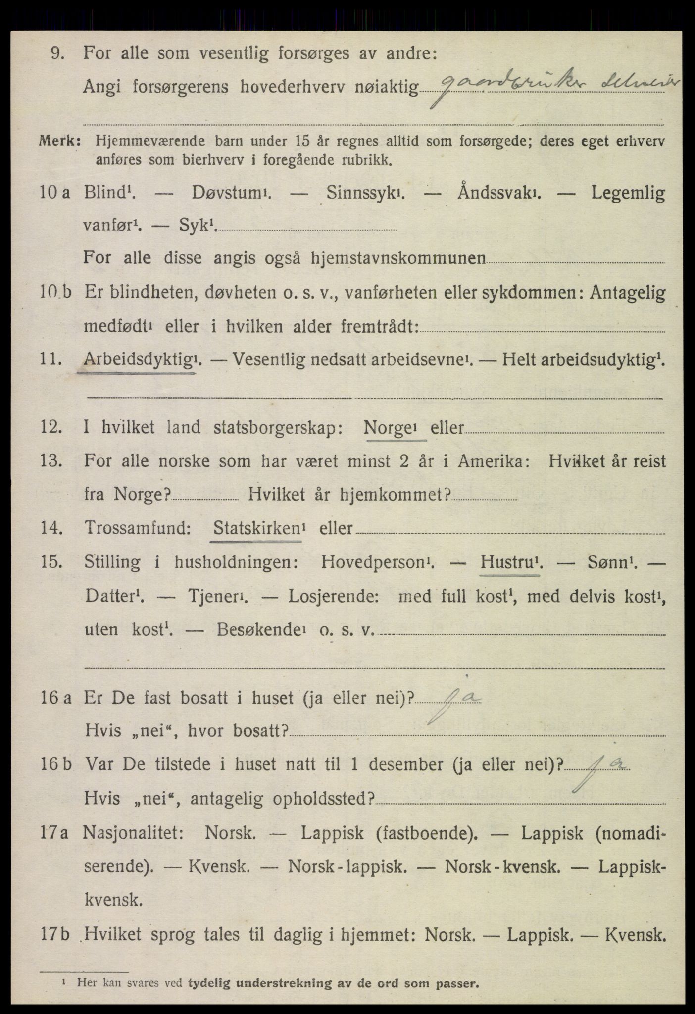 SAT, 1920 census for Otterøy, 1920, p. 1436