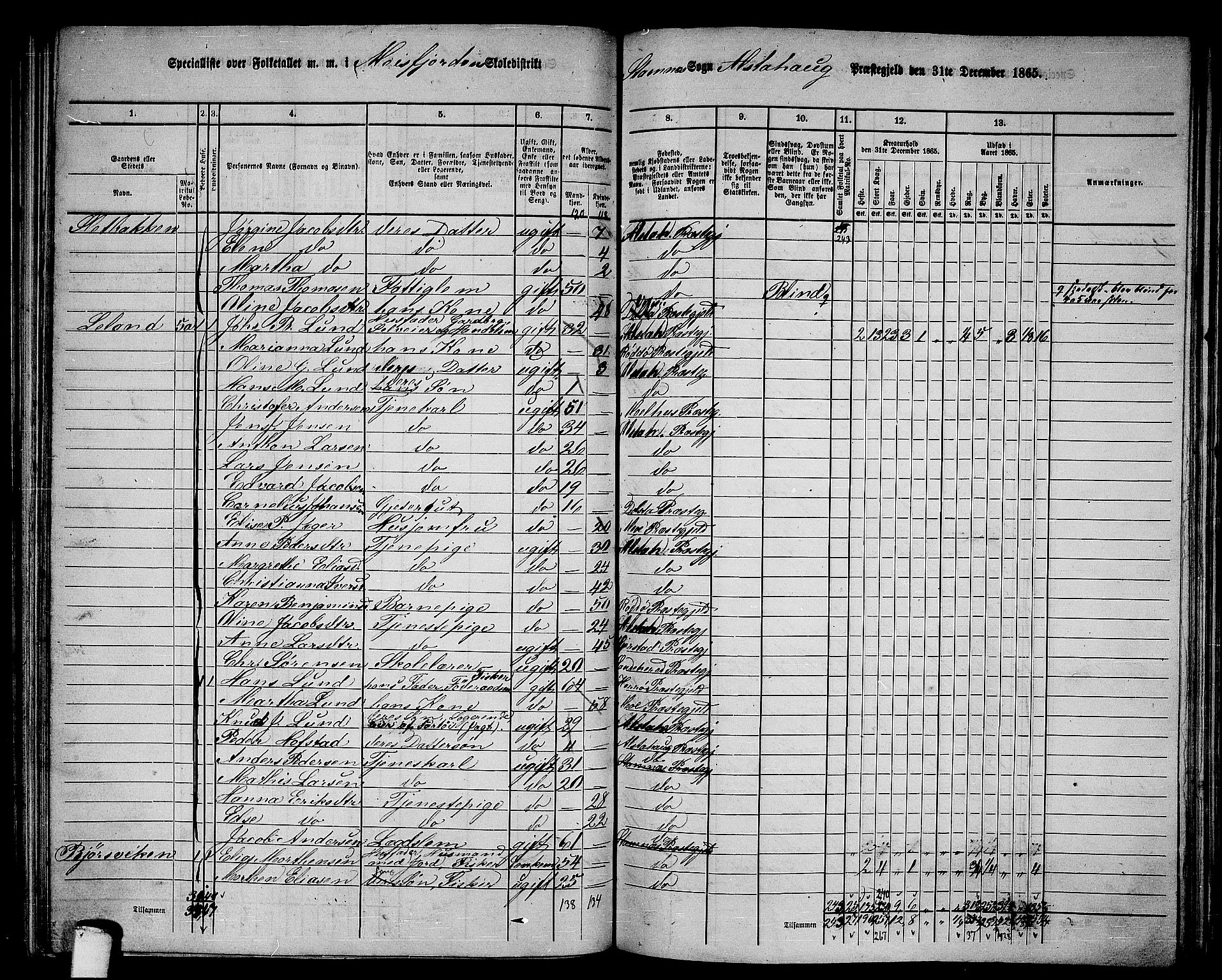 RA, 1865 census for Alstahaug, 1865, p. 110