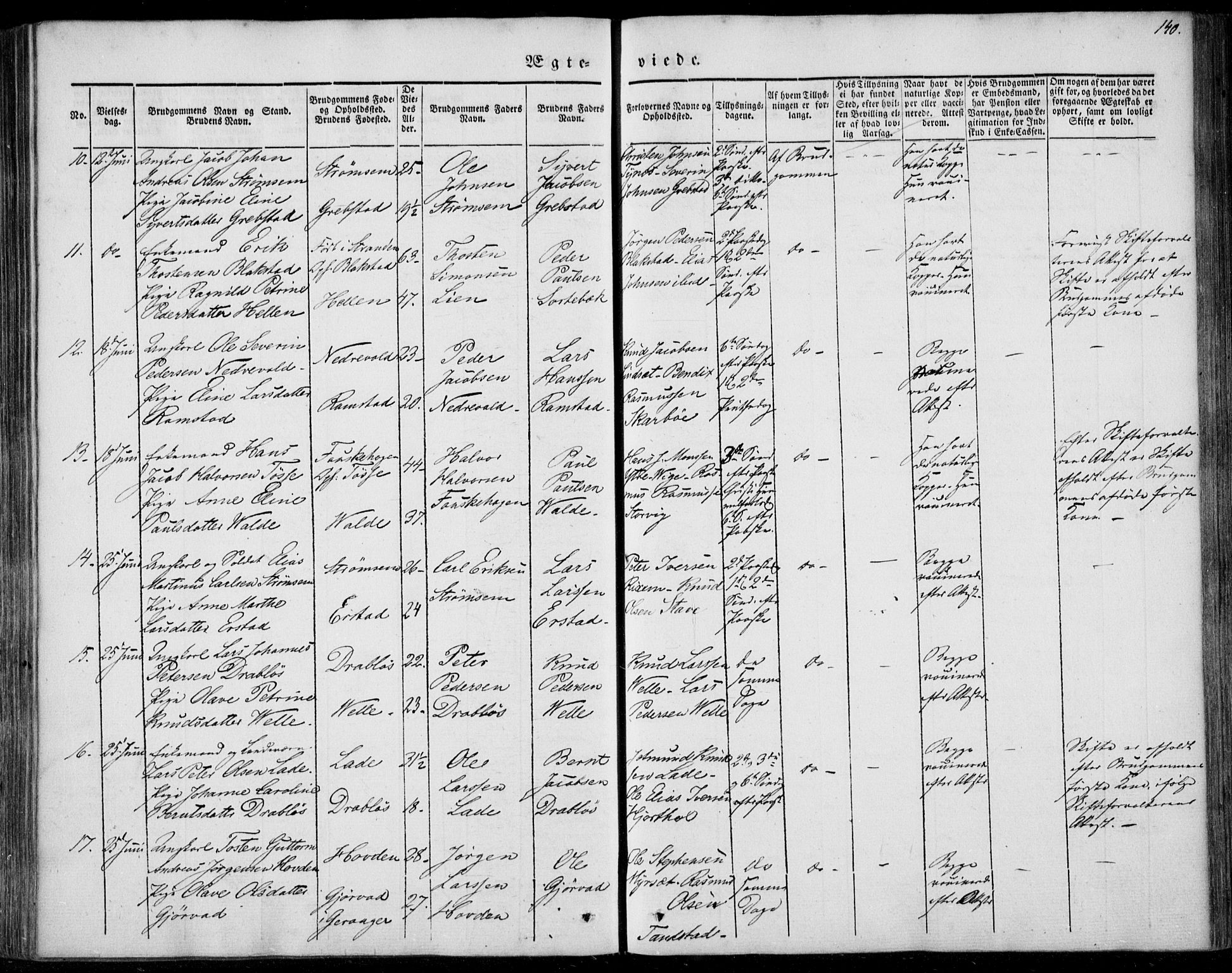 Ministerialprotokoller, klokkerbøker og fødselsregistre - Møre og Romsdal, AV/SAT-A-1454/522/L0312: Parish register (official) no. 522A07, 1843-1851, p. 140